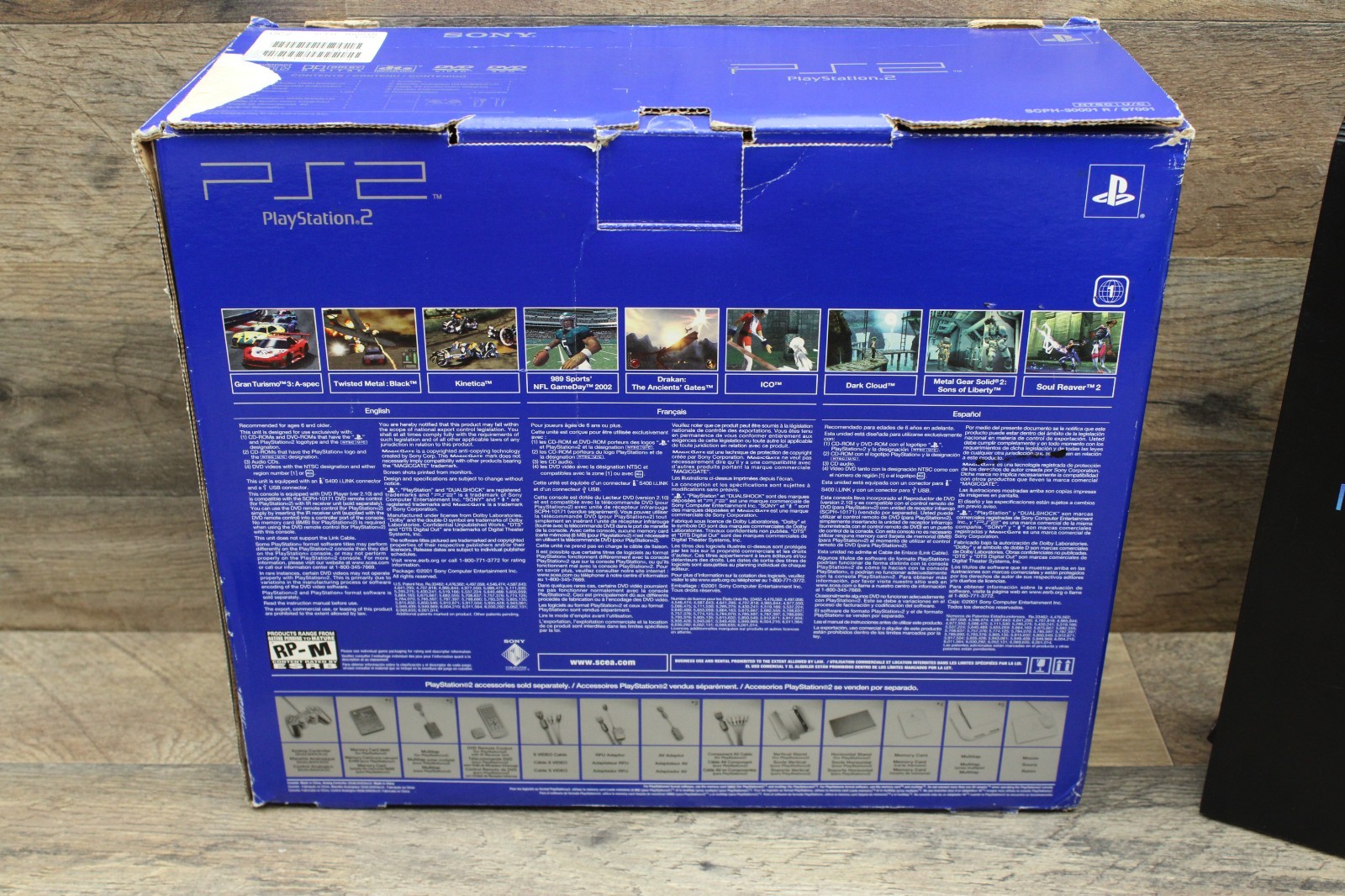 Sony PlayStation 2 PS2 SCPH-30001 R Video Game Console with Box – Tested CLEAN