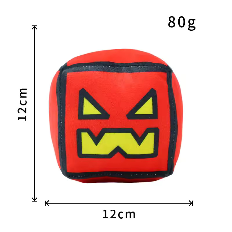 12CM Geometry Dash Plush Toy Soft And Cuddly Game Plush Doll Kids Birthday Gifts