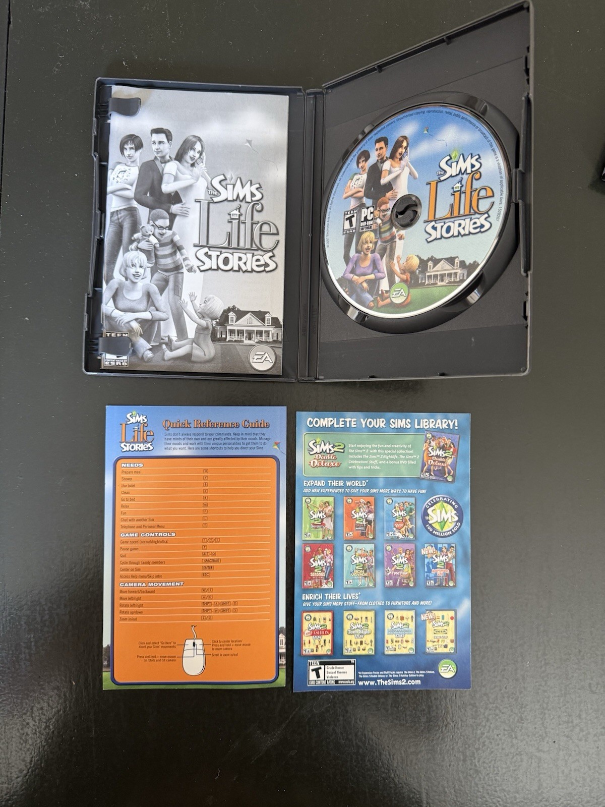 The Sims Castaway Stories & Life Stories, PC, Dvd-Rom Complete With Manual