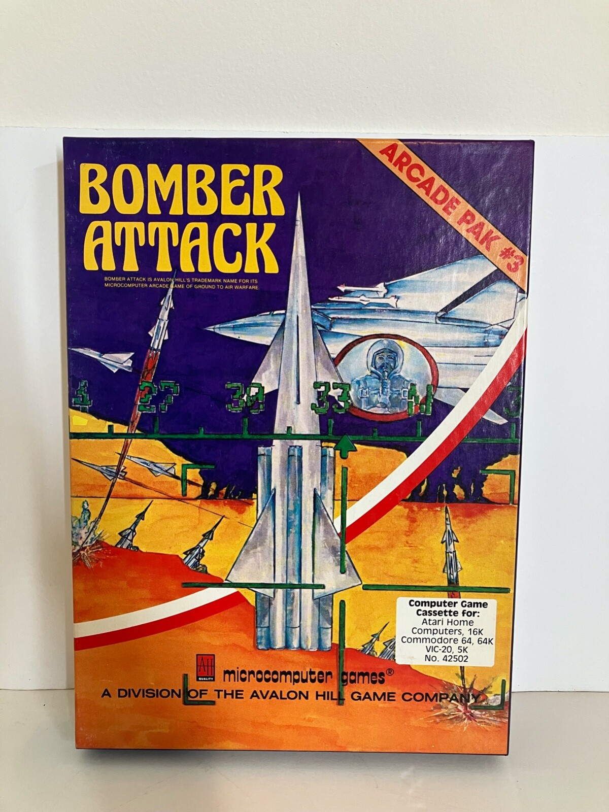 Bomber Attack Arcade Park 3 Atari 400 800 Apple II Cassette Tested Complete