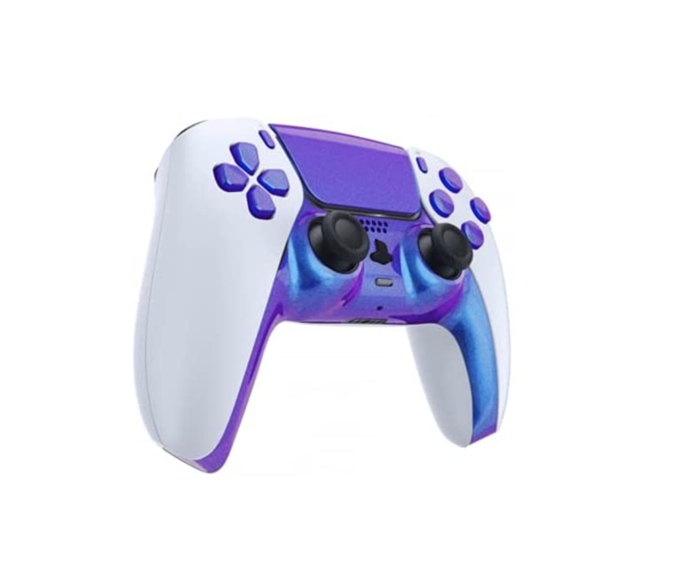 White/Enigma Smart Rapid Fire Custom Modded Controller compatible with PS5 FPS