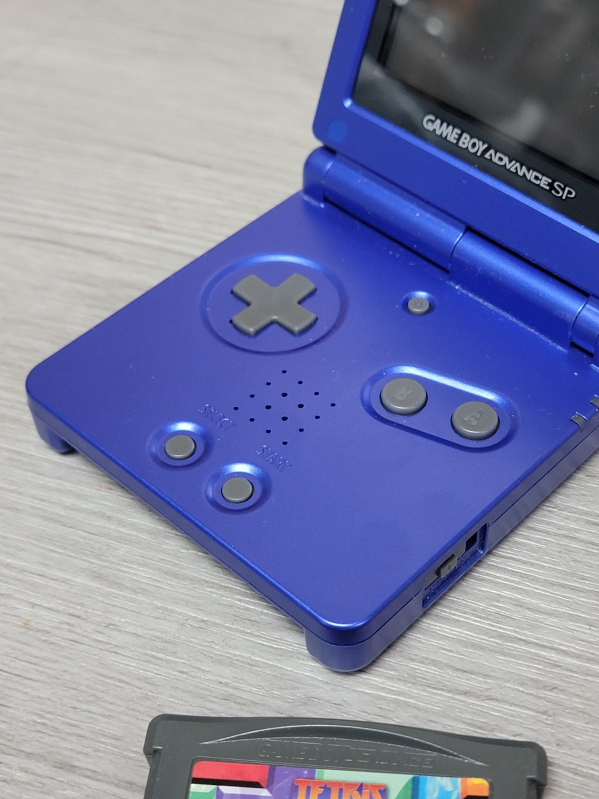 Nintendo Game Boy Advance SP AGS-001 Blue Handheld Console w/ Tetris