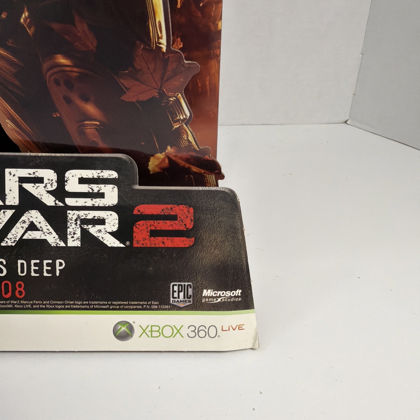 Gears of War 2 Limited Store Display Standee Promotional EXTREMELY RARE Xbox