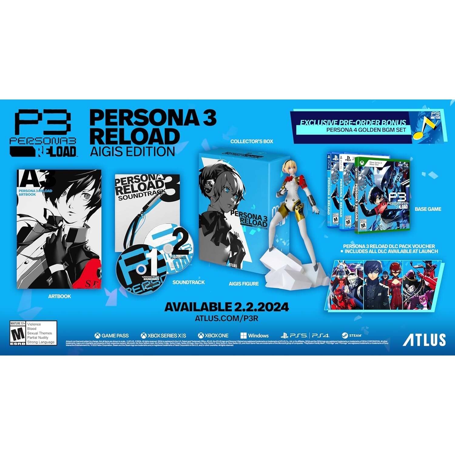 Persona 3 III Reload – Collector’s Limited Edition [Sony PlayStation 5] NEW