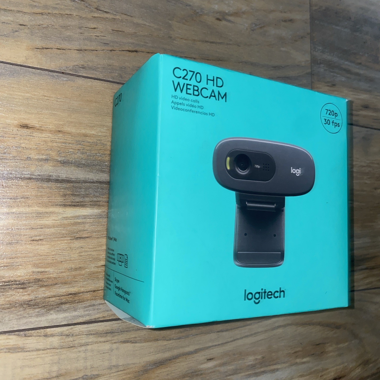 Logitech C270 HD Webcam 720p 30fps Video Calls – Noise Reducing Mic