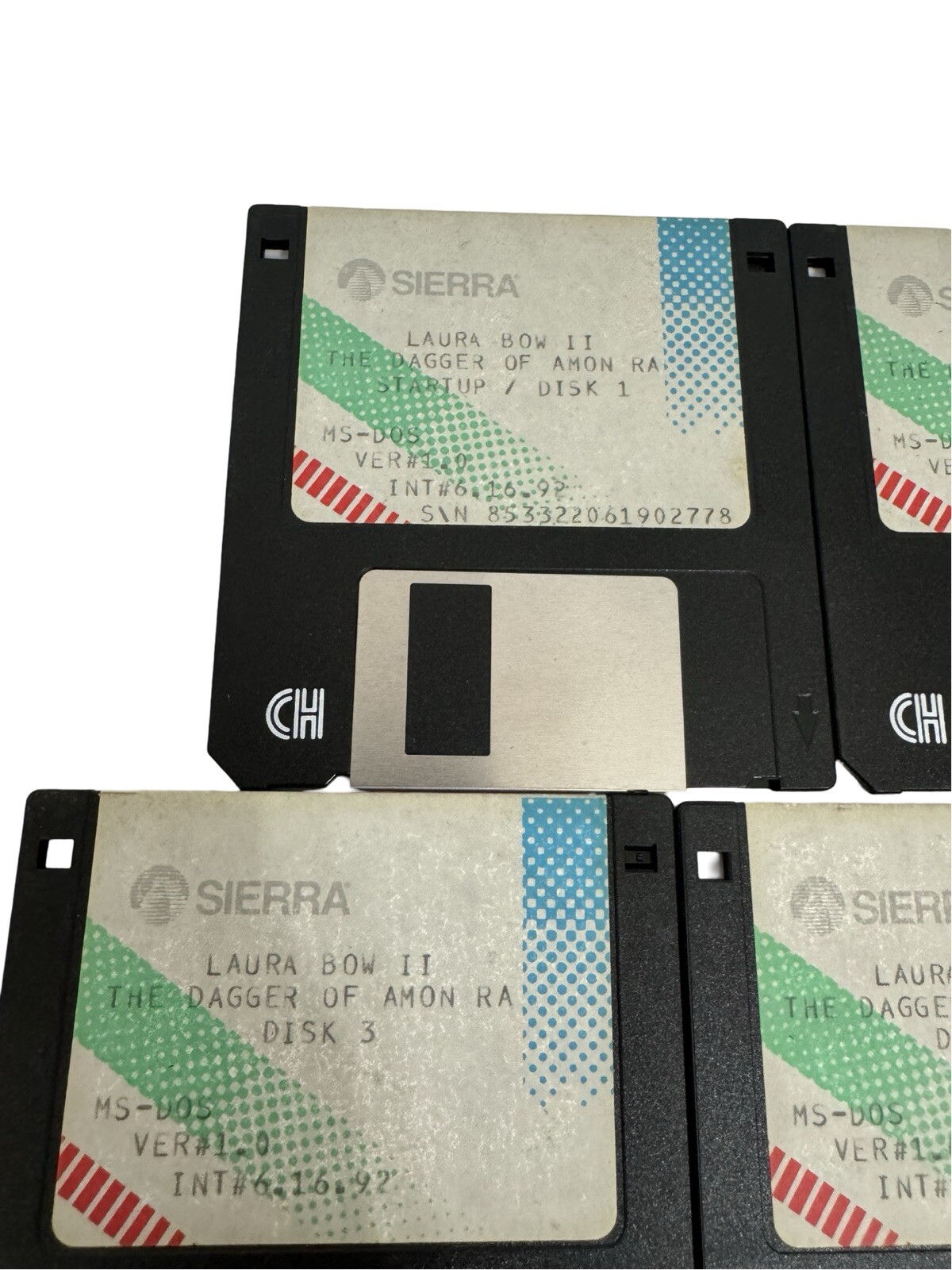 Laura Bow II: The Dagger of Amon Ra PC 3.5in Disks Sierra 1992