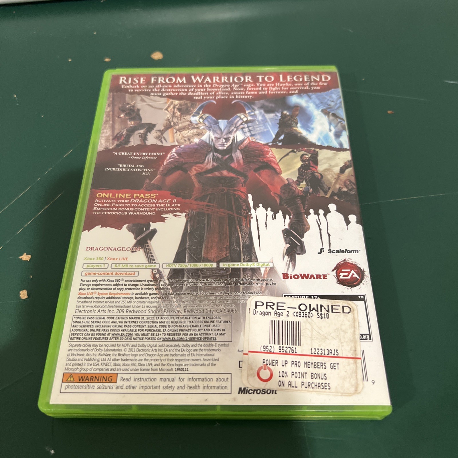 Dragon Age 2 – Microsoft Xbox 360 EA BioWare