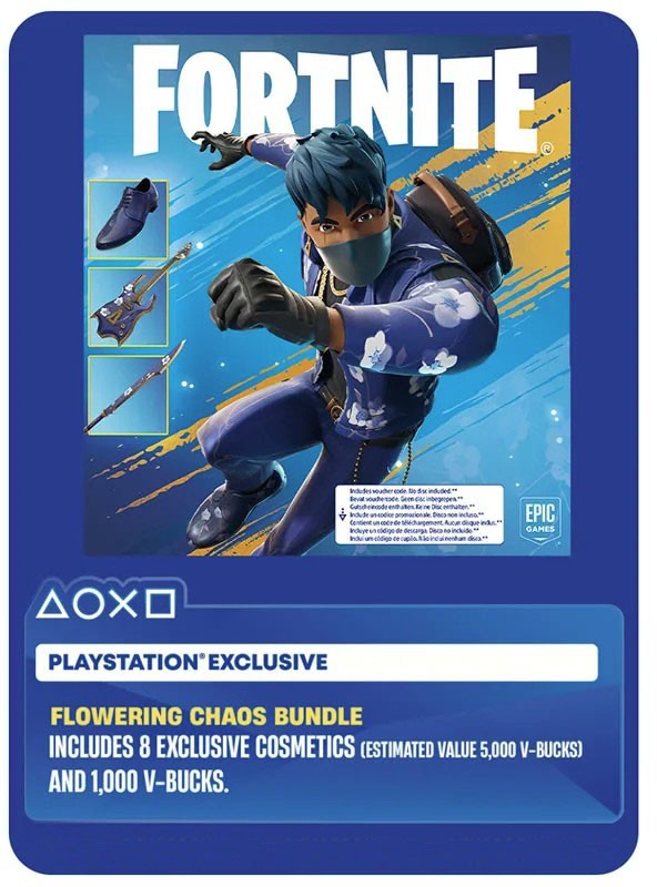 Sony PlayStation 5 Disc Fortnite Flowering Chaos Holiday Bundle