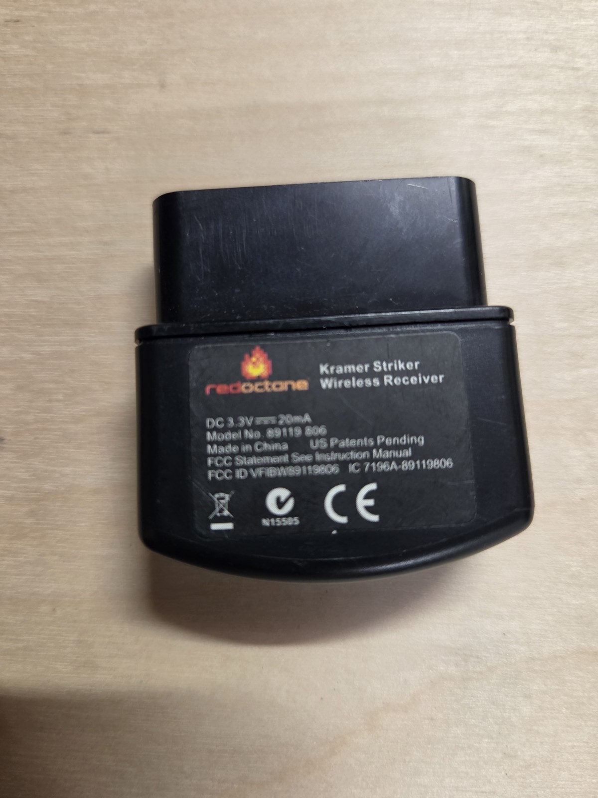 Guitar Hero PS2 Kramer Striker Wireless Receiver Dongle RedOctane 89119.806