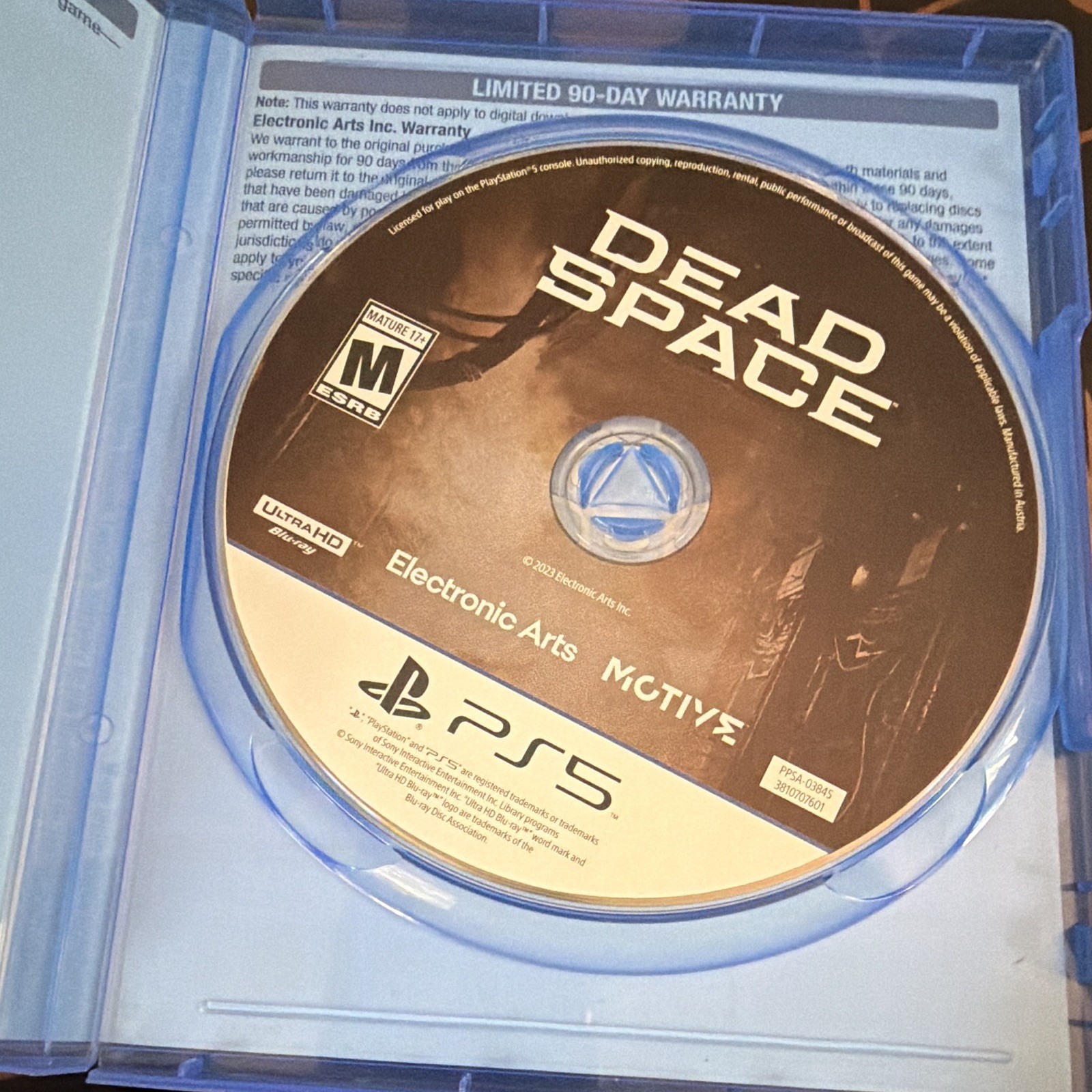 Electronic Arts Dead Space PS5 2023 M Mature Survival Horror Sci-Fi NTSC-U/C