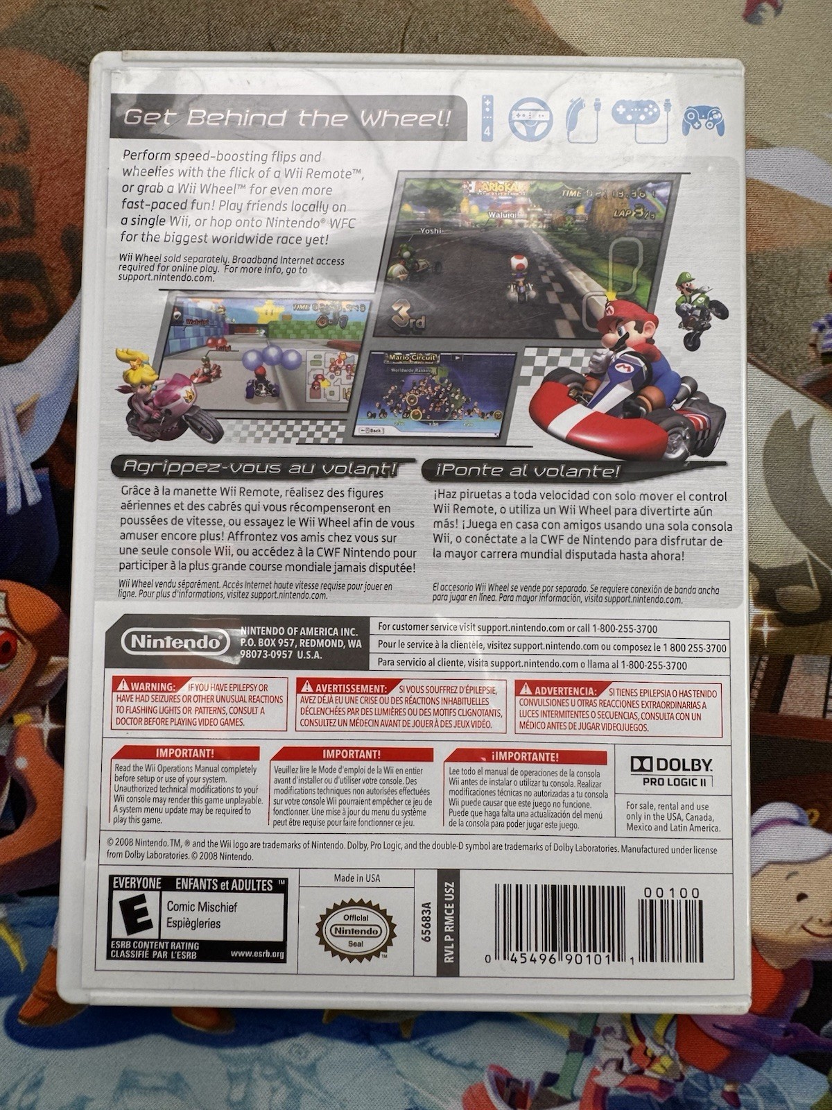 Mario Kart Wii (Nintendo, 2008) CIB Tested And Working