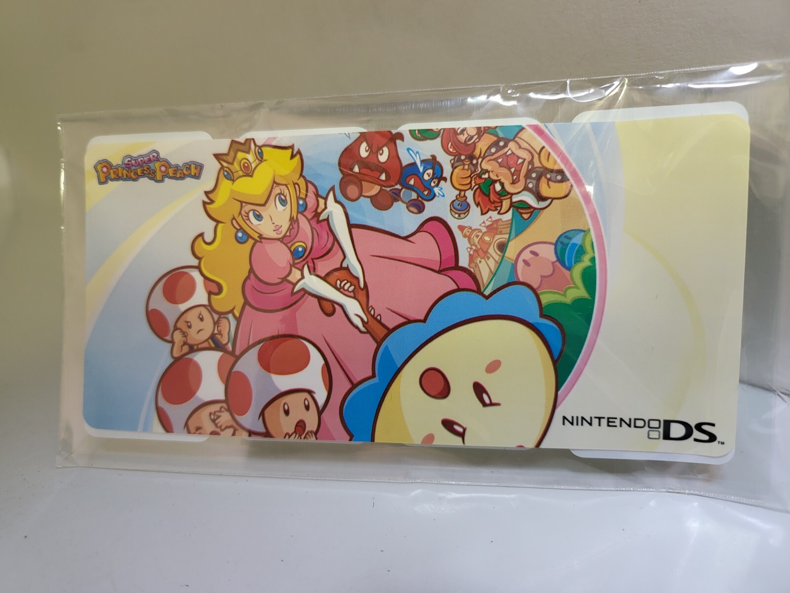 NEW Original Nintendo DS lite Super Princess Peach Console Skin wrap Decal #E28