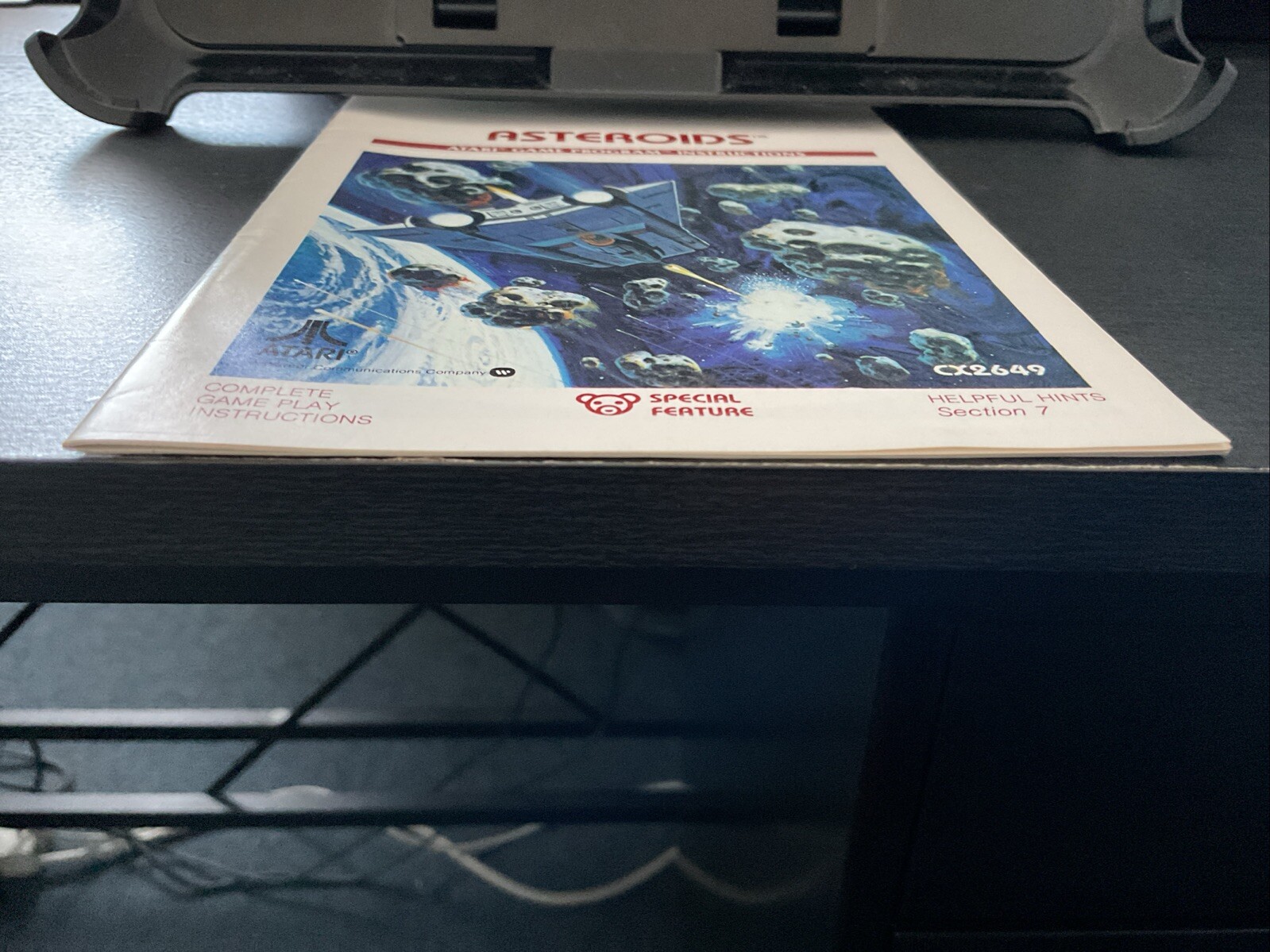Asteroids (Atari 2600, 1981) Cartridge And Booklet Only