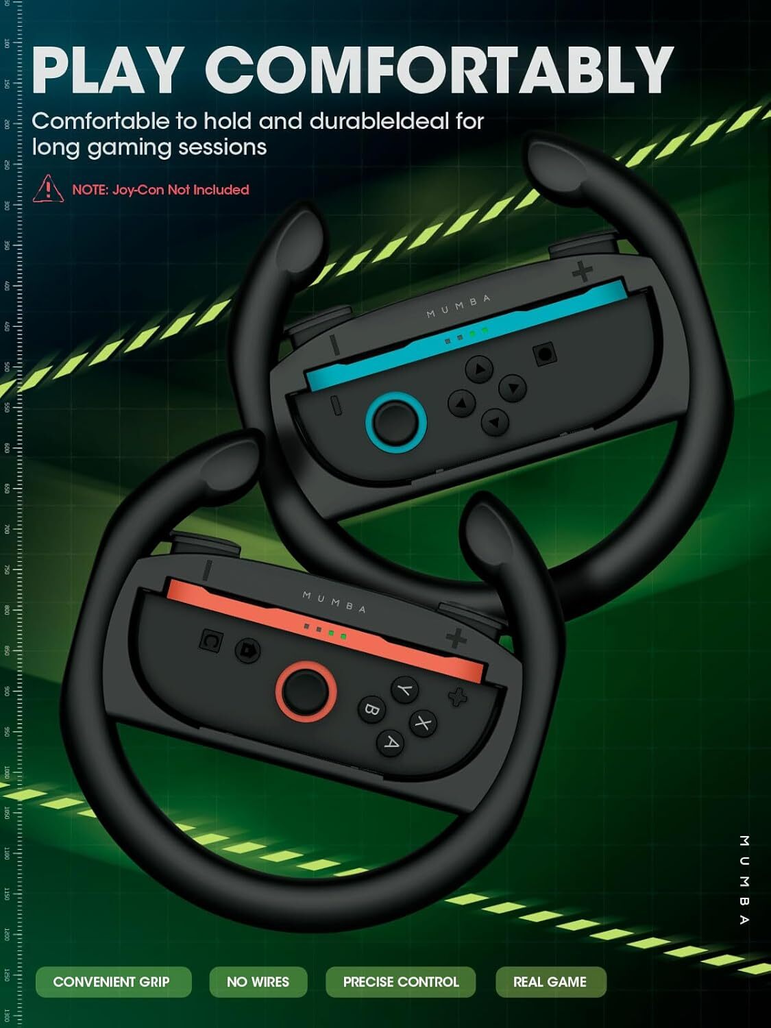 Mumba Play Grips Drive Grips for Nintendo Switch 2 JonCons Controller Case Kit