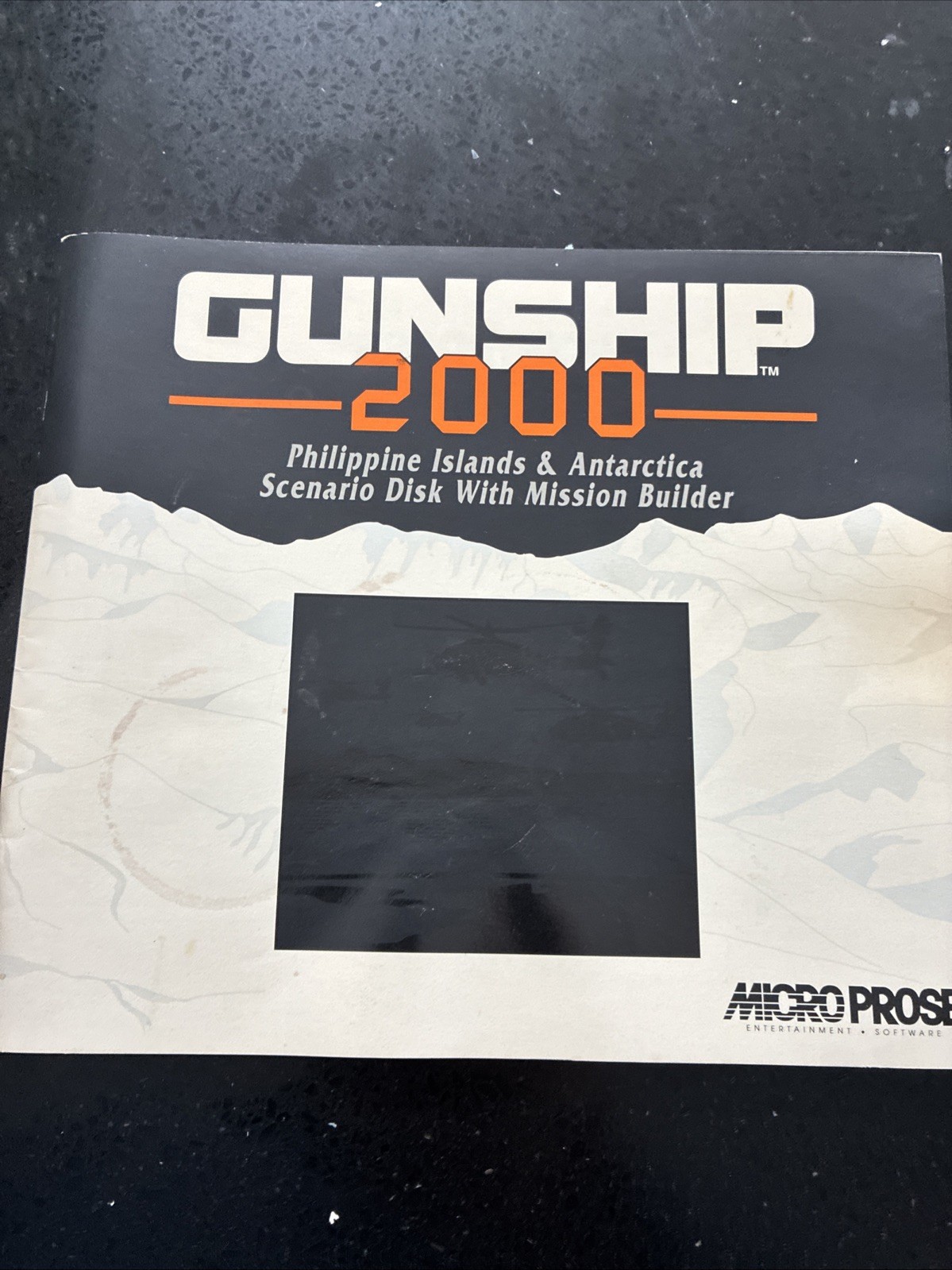 Gunship 2000 Micro Prose PC Five 5.25″ Disks & Printed Manuals In Original Box