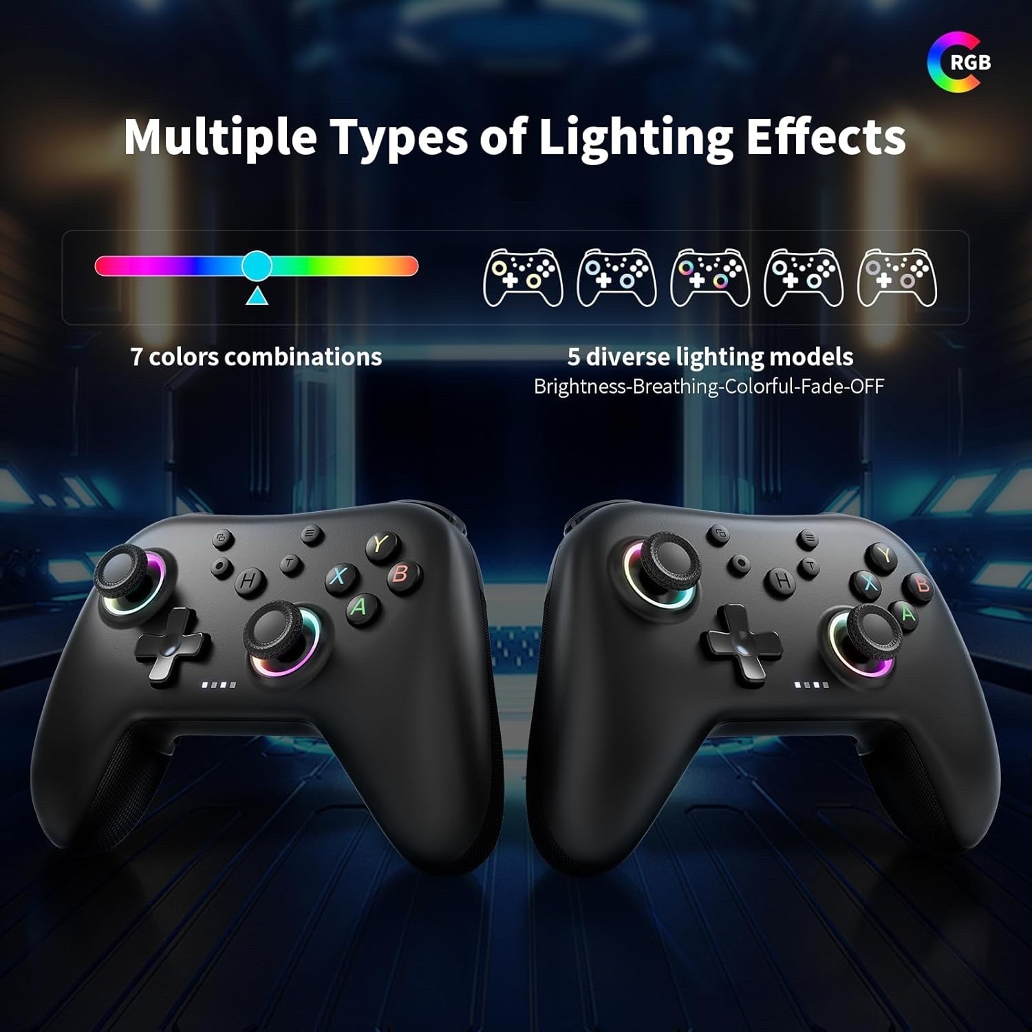 Wireless Controller for PC Switch/Android w/Dual Vibrations/Back Buttons (Pink)