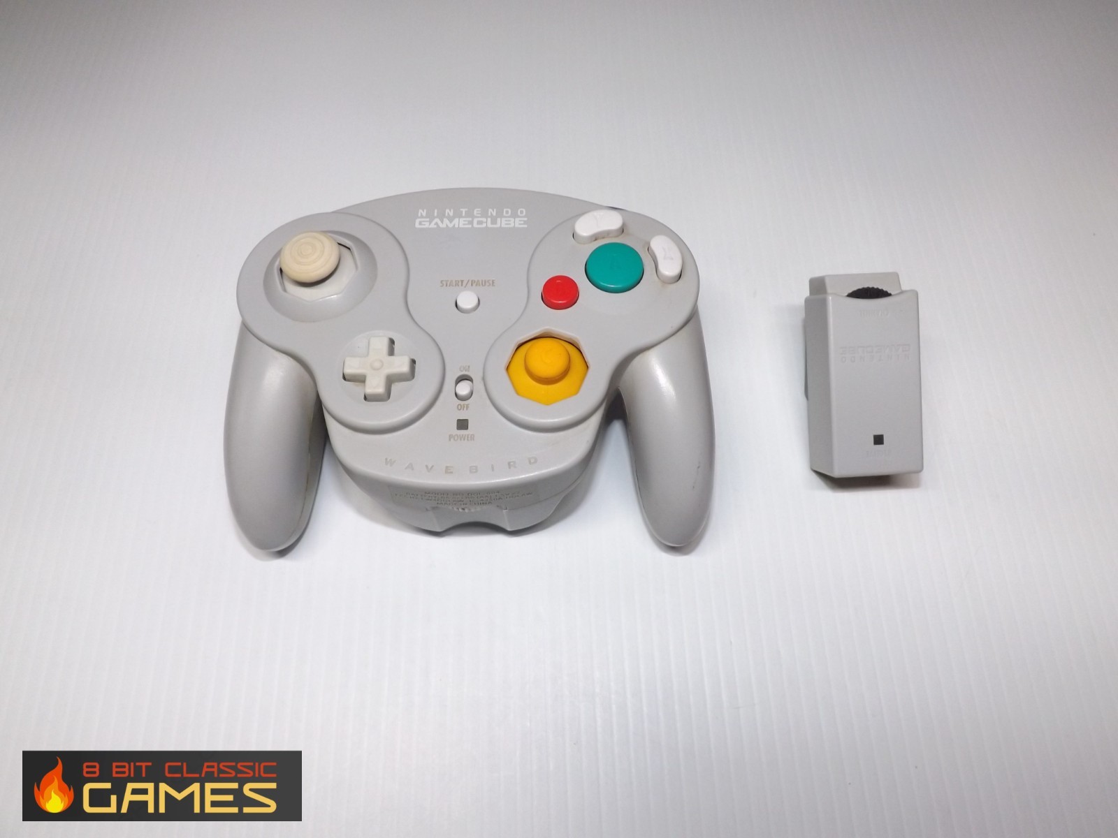 Gray Wavebird Wireless Controller & Receiver – NINTENDO Gamecube – 79b