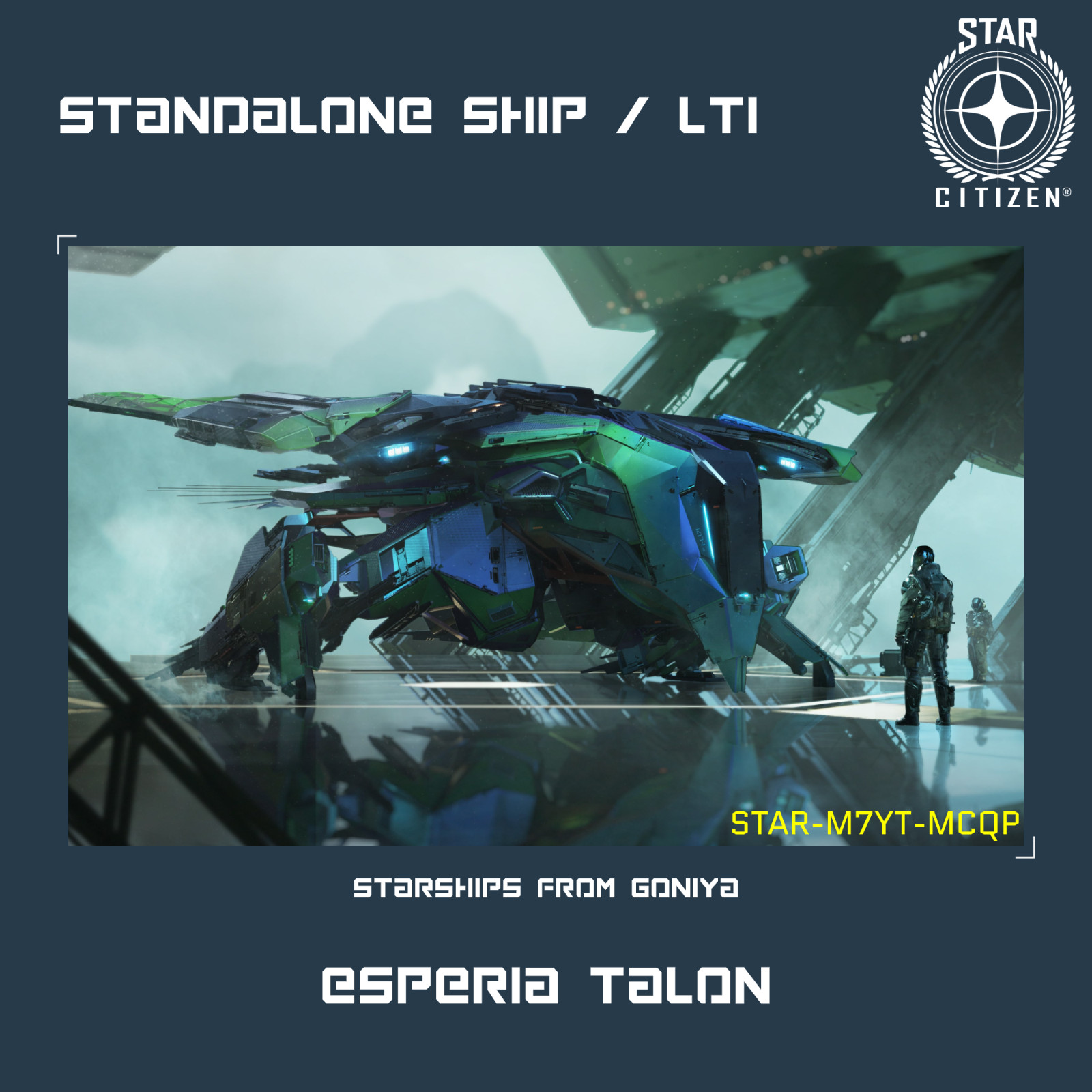 STAR CITIZEN – ESPERIA TALON – LTI – CCU’d – (Lifetime Insurance)