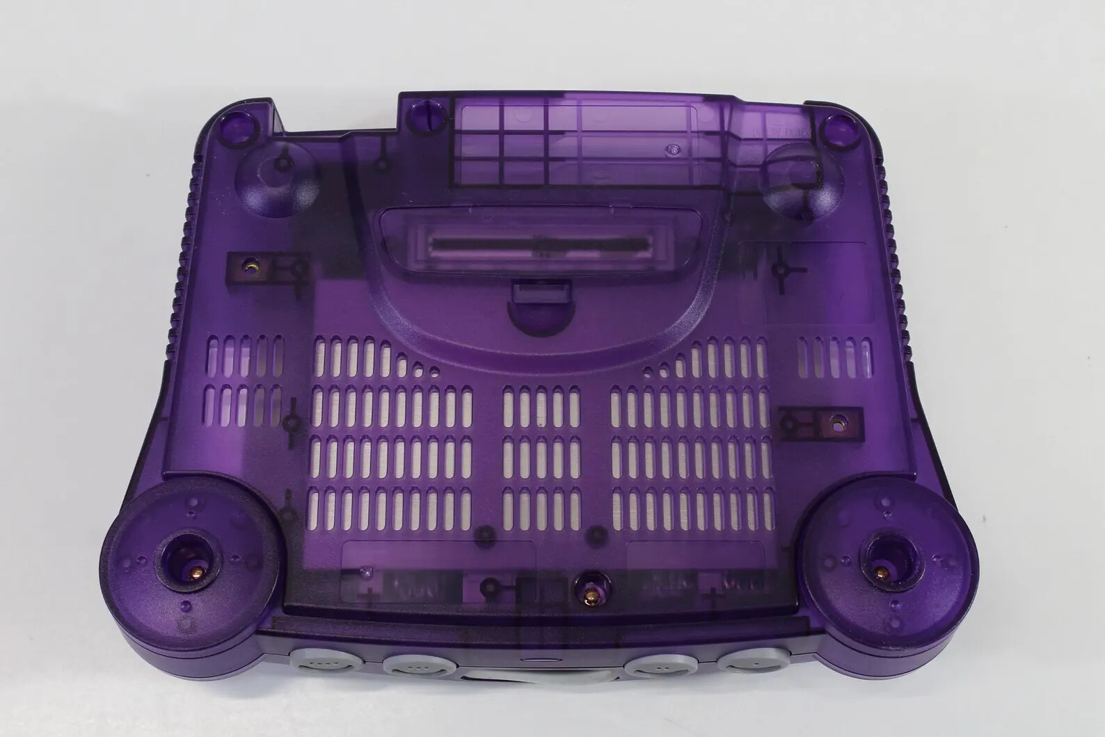Nintendo 64 Clear Purple Console NTSC REGION FREE N64 Controller AC AV Bundle