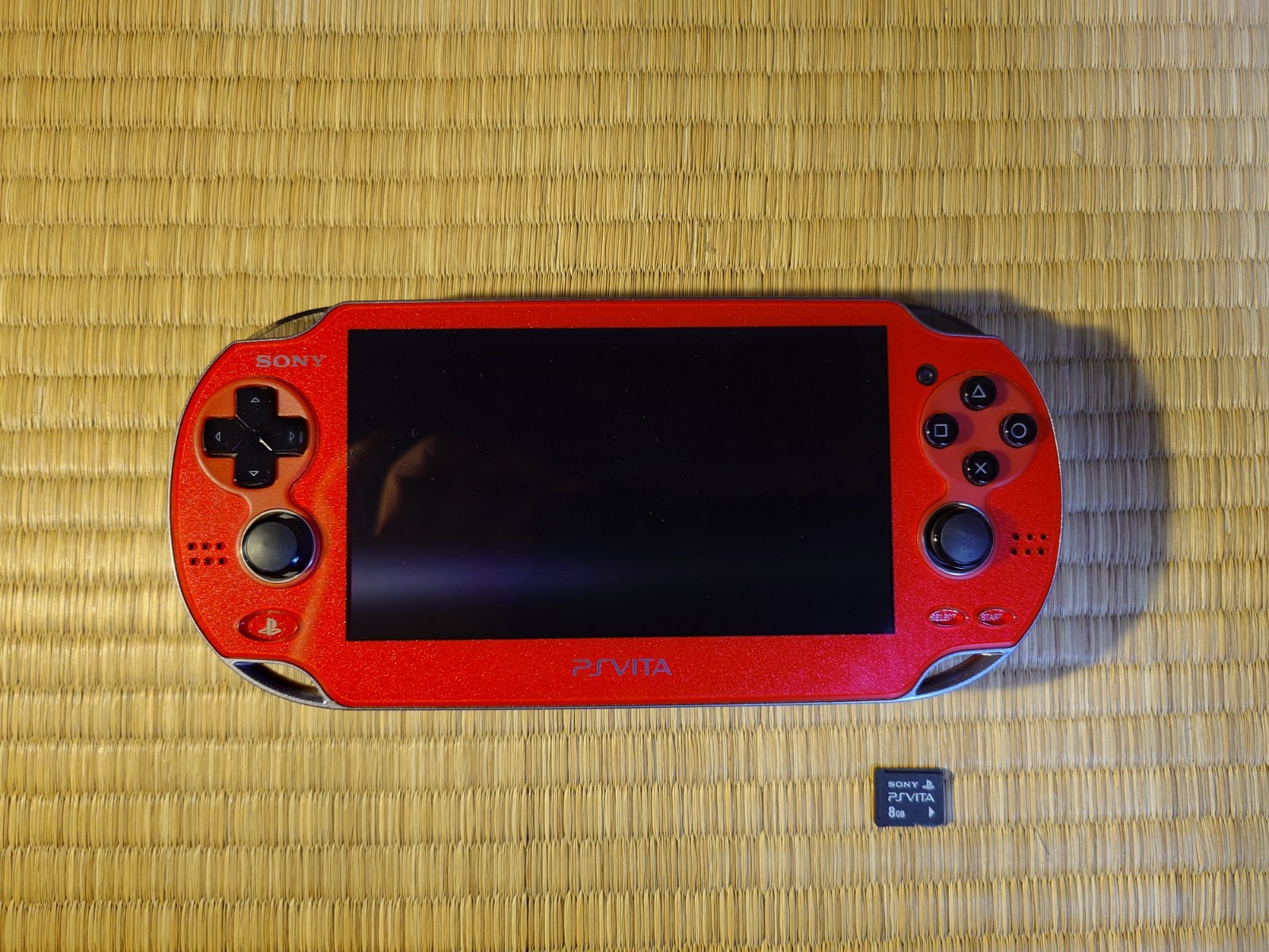 Sony PS Vita PCH-1000 Red Console Tested Working 8GB Memory Card NTSC-J Japan