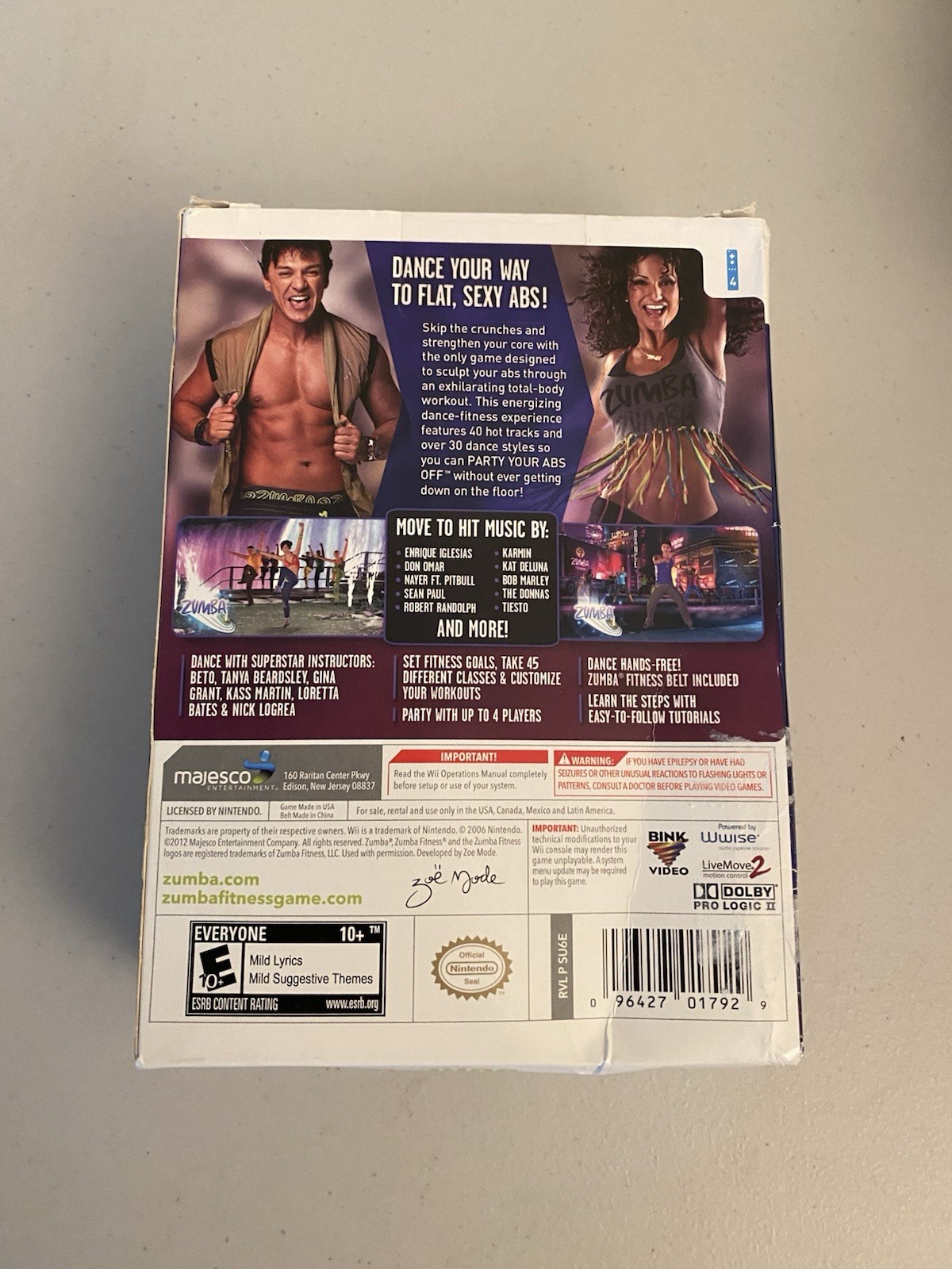Zumba Fitness Core Nintendo Wii Brand New with belt Boxed Set Sealed Game