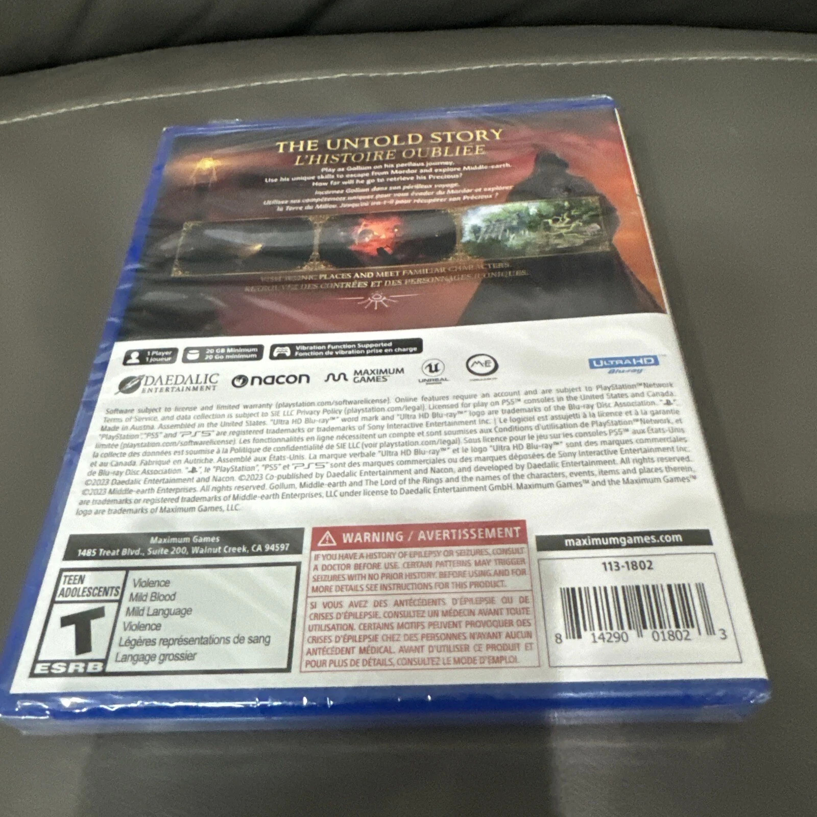 The Lord of the Rings: Gollum – Sony PlayStation 5 PS5 New