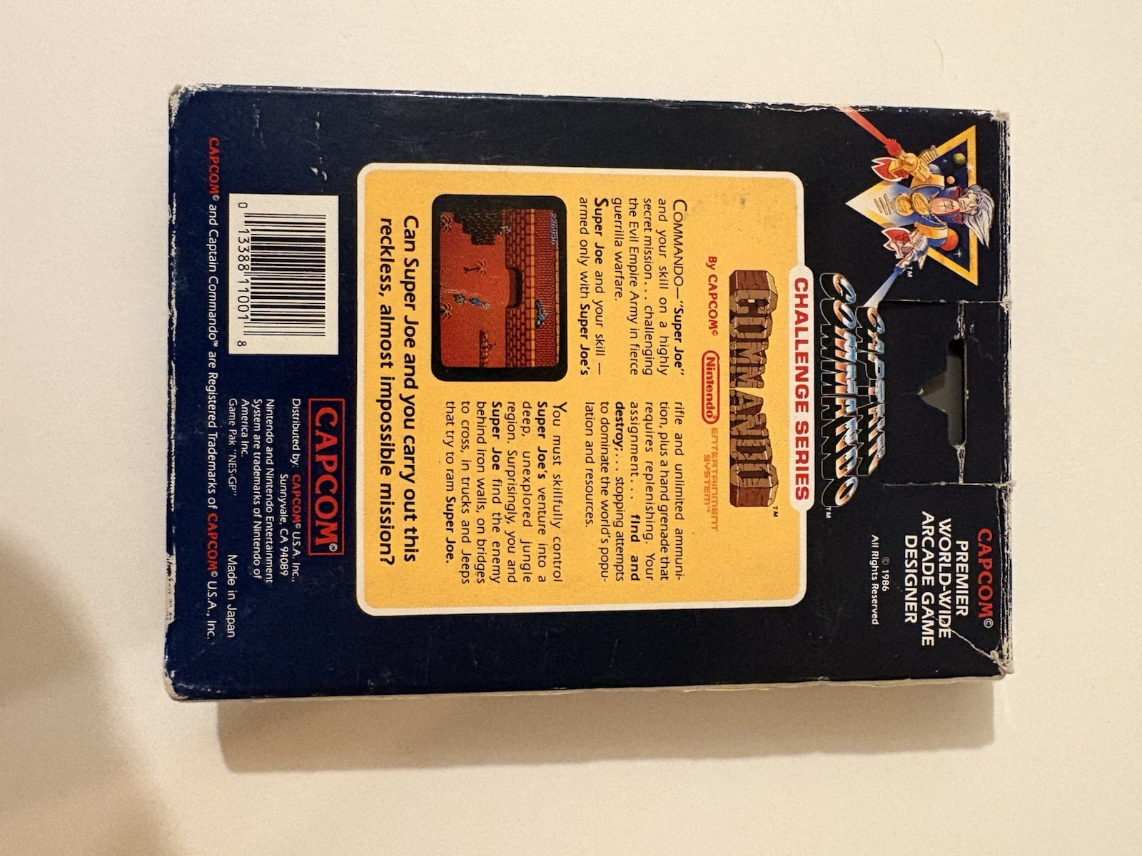 Capcom Commando Shooter Nintendo NES NTSC-U/C (US/Canada) Not Rated w/ Manual
