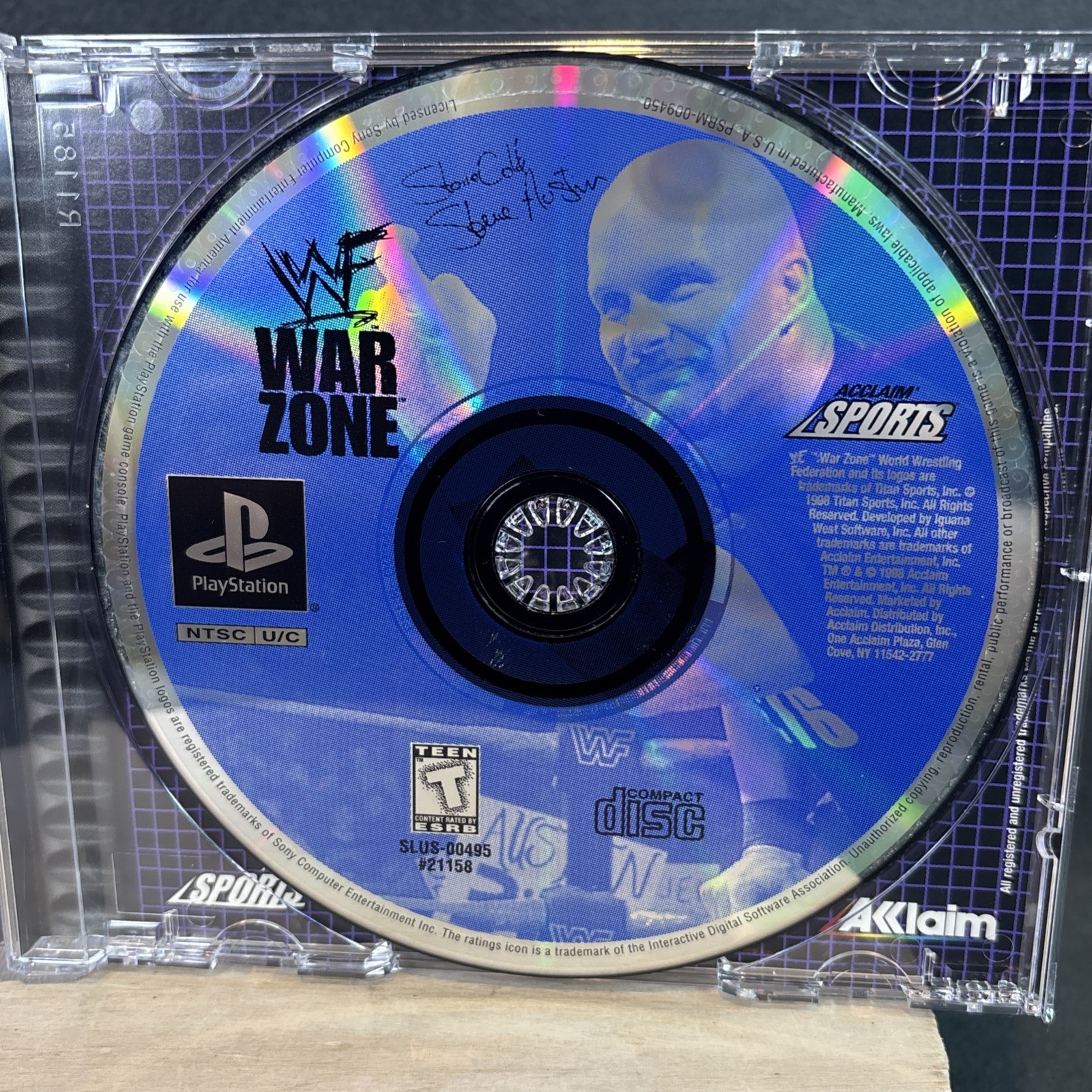 PlayStation 1 – WWF War Zone [Black Label] – Complete w/ Reg Card – Refurbished