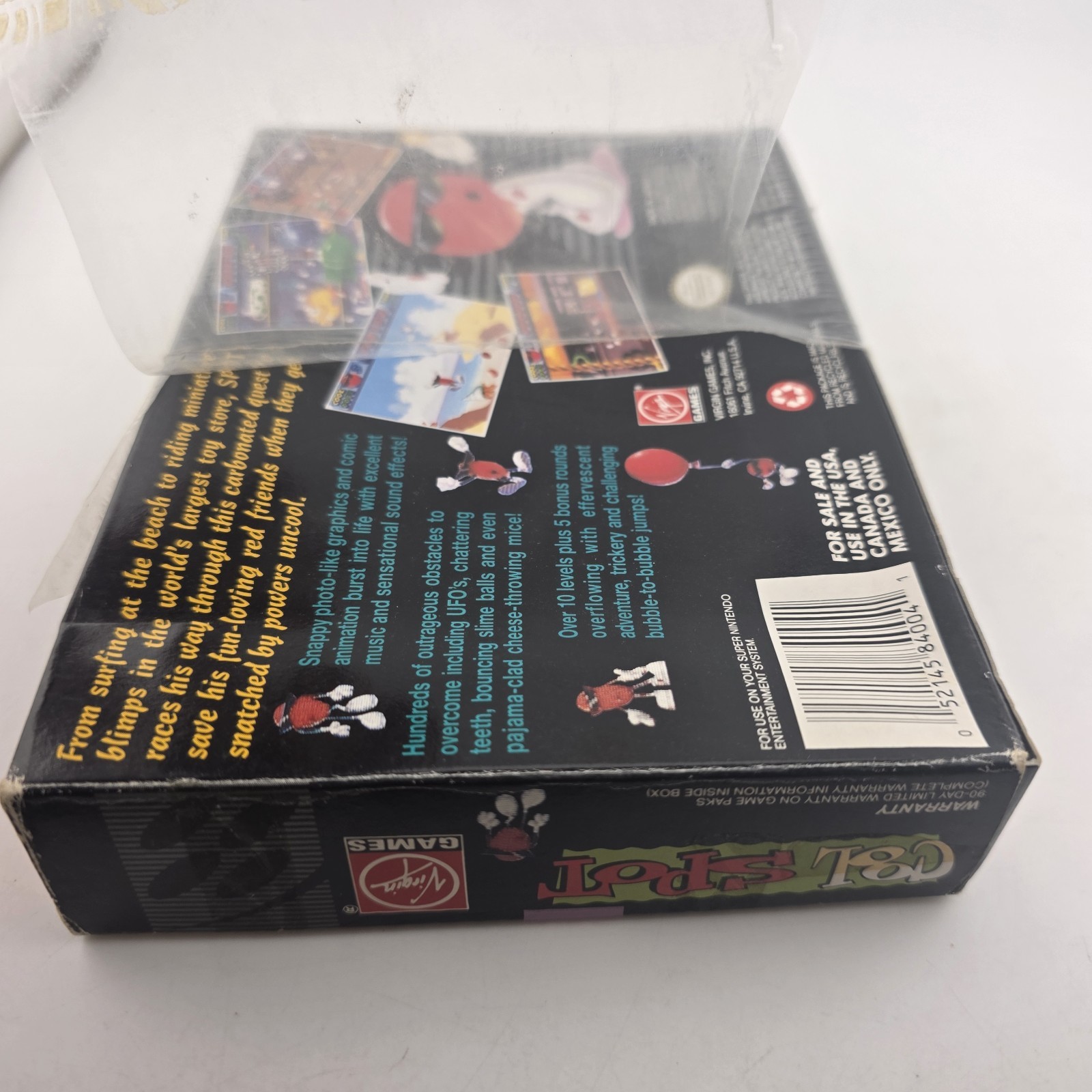 Cool Spot – Box With Reg Card – Super Nintendo Snes – Authentic (No Game)