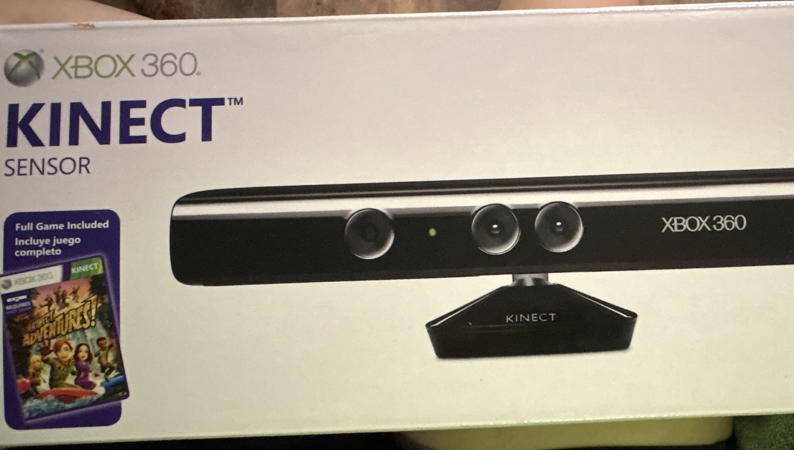 Microsoft Kinect Sensor Motion Camera for Xbox 360 Black Wired Mic Array 6ft
