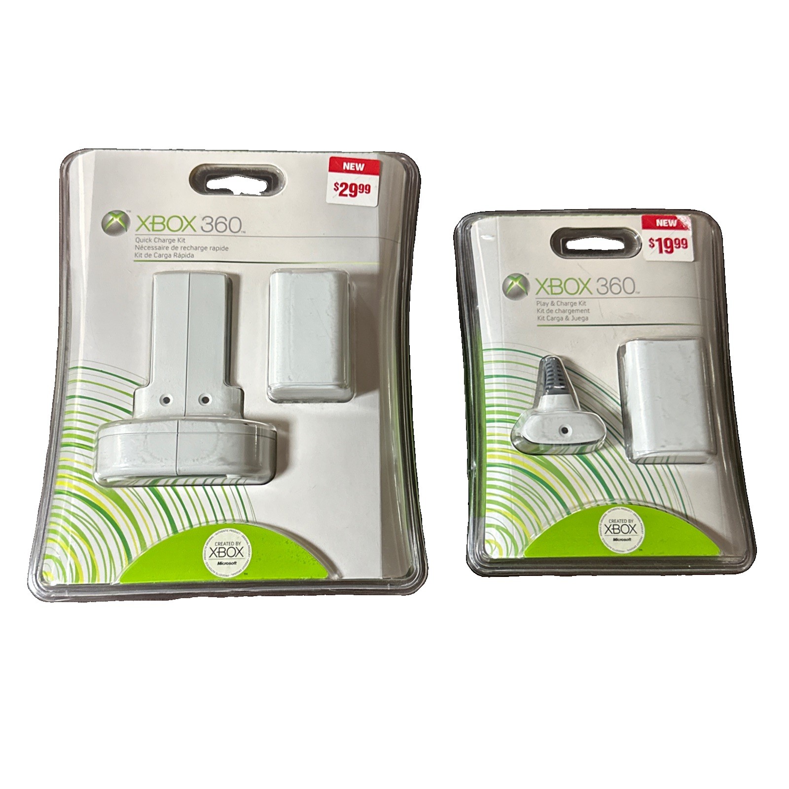 Microsoft Xbox 360 Live Quick Charge + Play & Charge Kit NEW SEALED