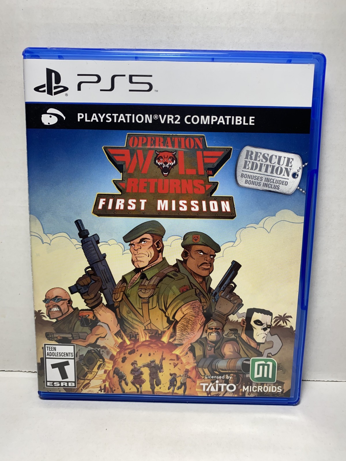 Operation Wolf Returns First Mission PS5 Microids Game CIB Tested Free Shipping