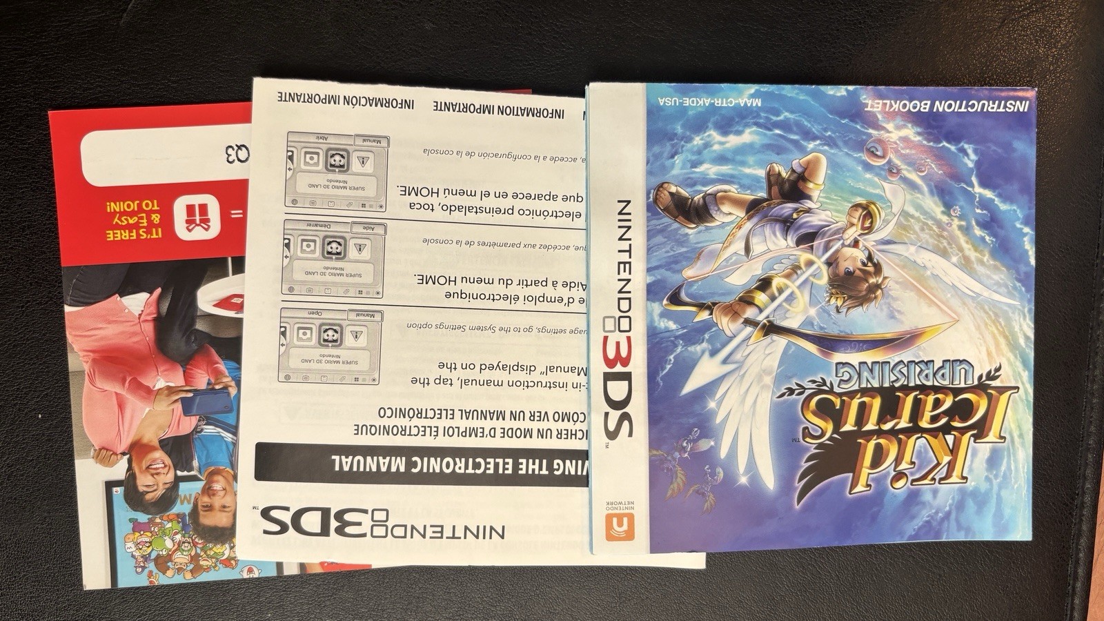 Kid Icarus Uprising (Nintendo 3DS, 2012) Authentic Tested & Working