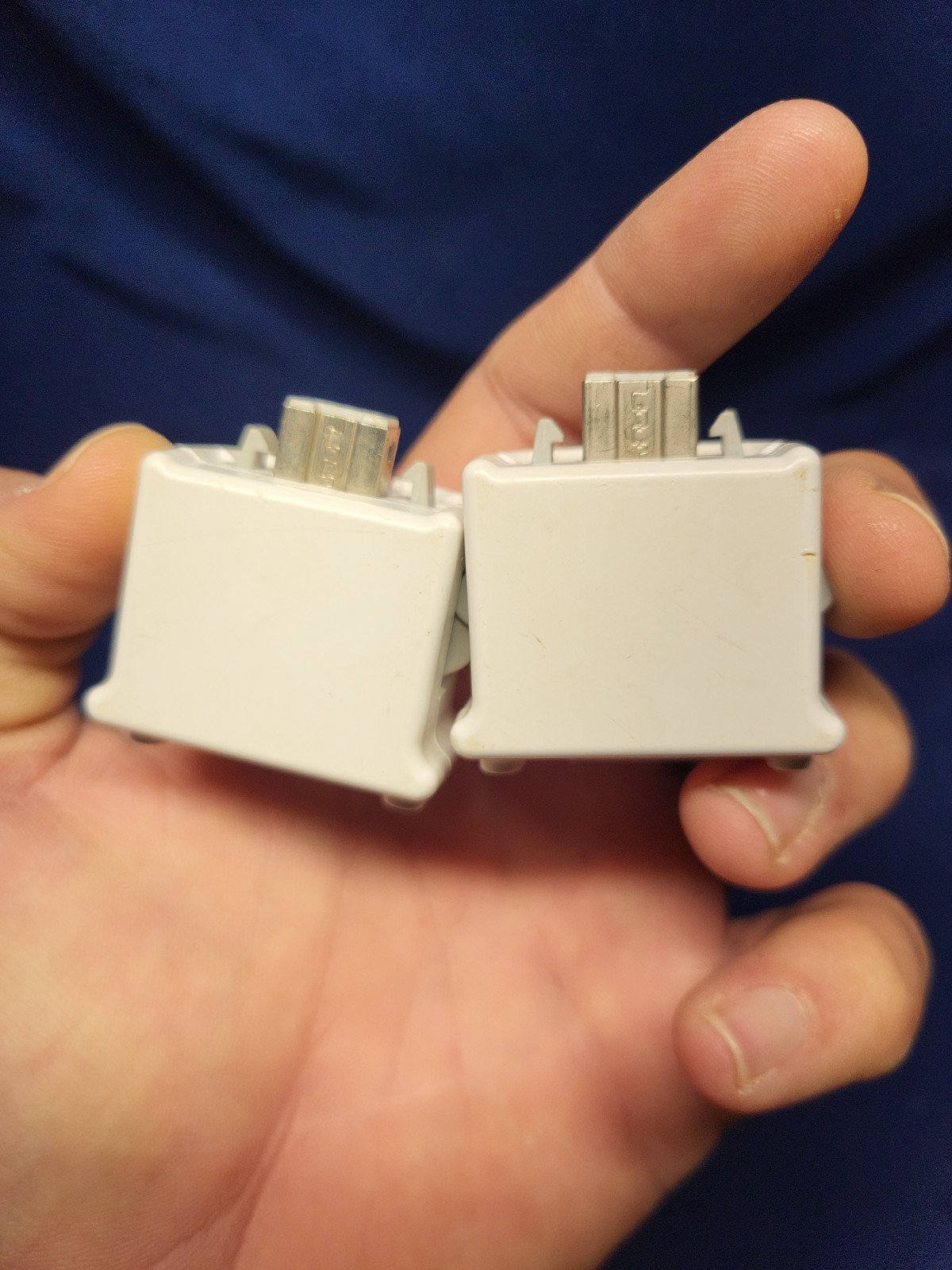 Nintendo Wii RVL-026 White Motion Plus Adapters for Wii Remote Set Of 2