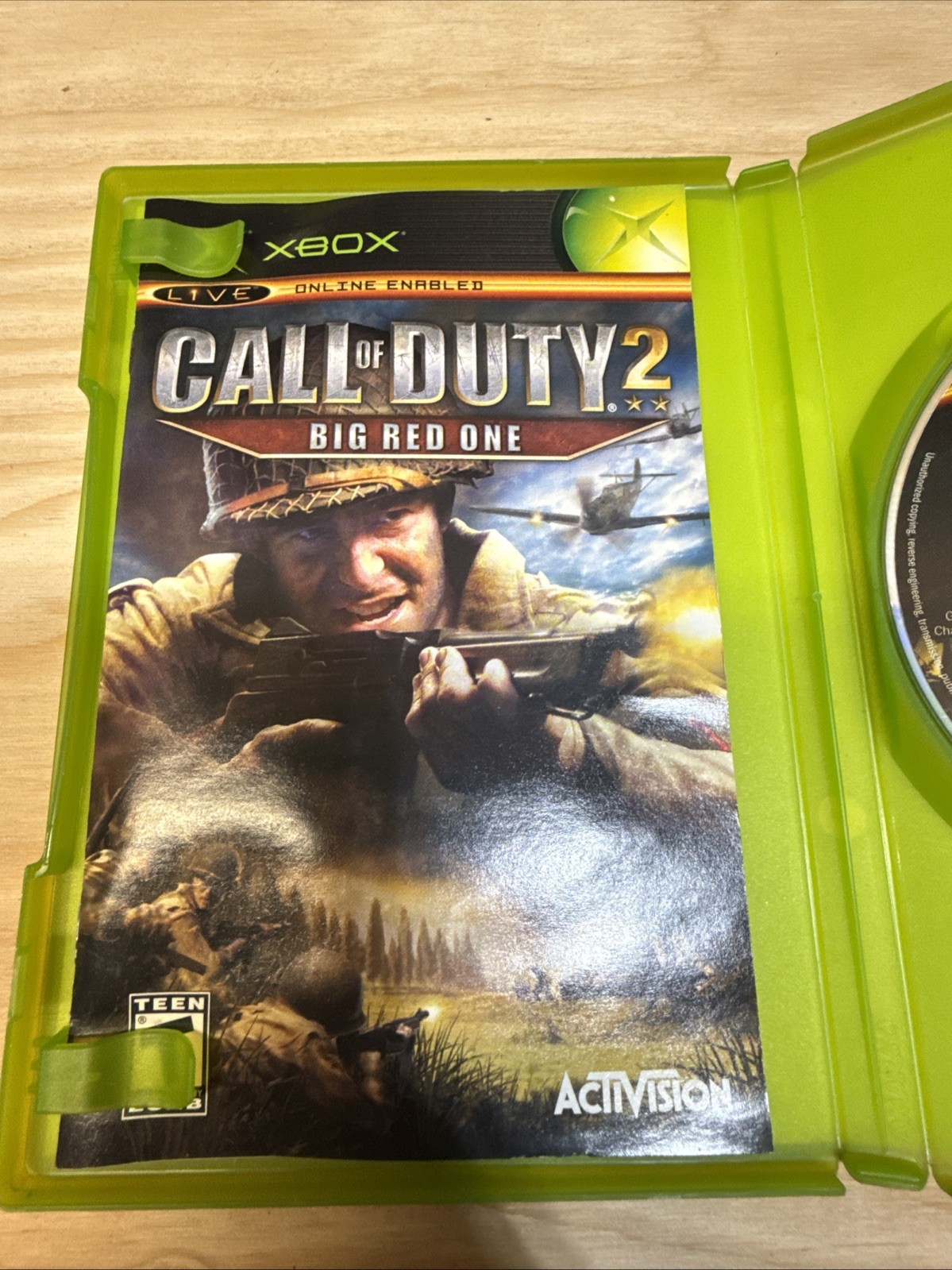 Call of Duty 2: Big Red One (Microsoft Xbox 2005) CIB Verified Working Fast Ship