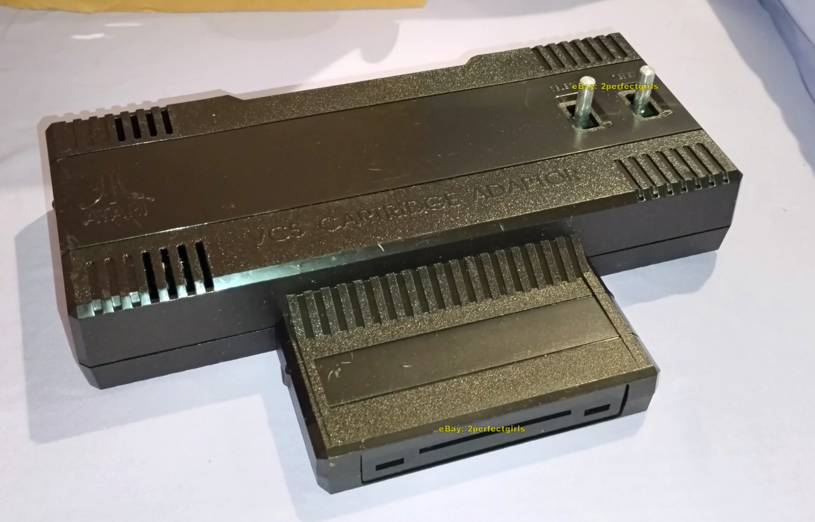 VCS Cartridge Adapter (Atari 5200, 1983) in Orig Box w/Inserts Tested