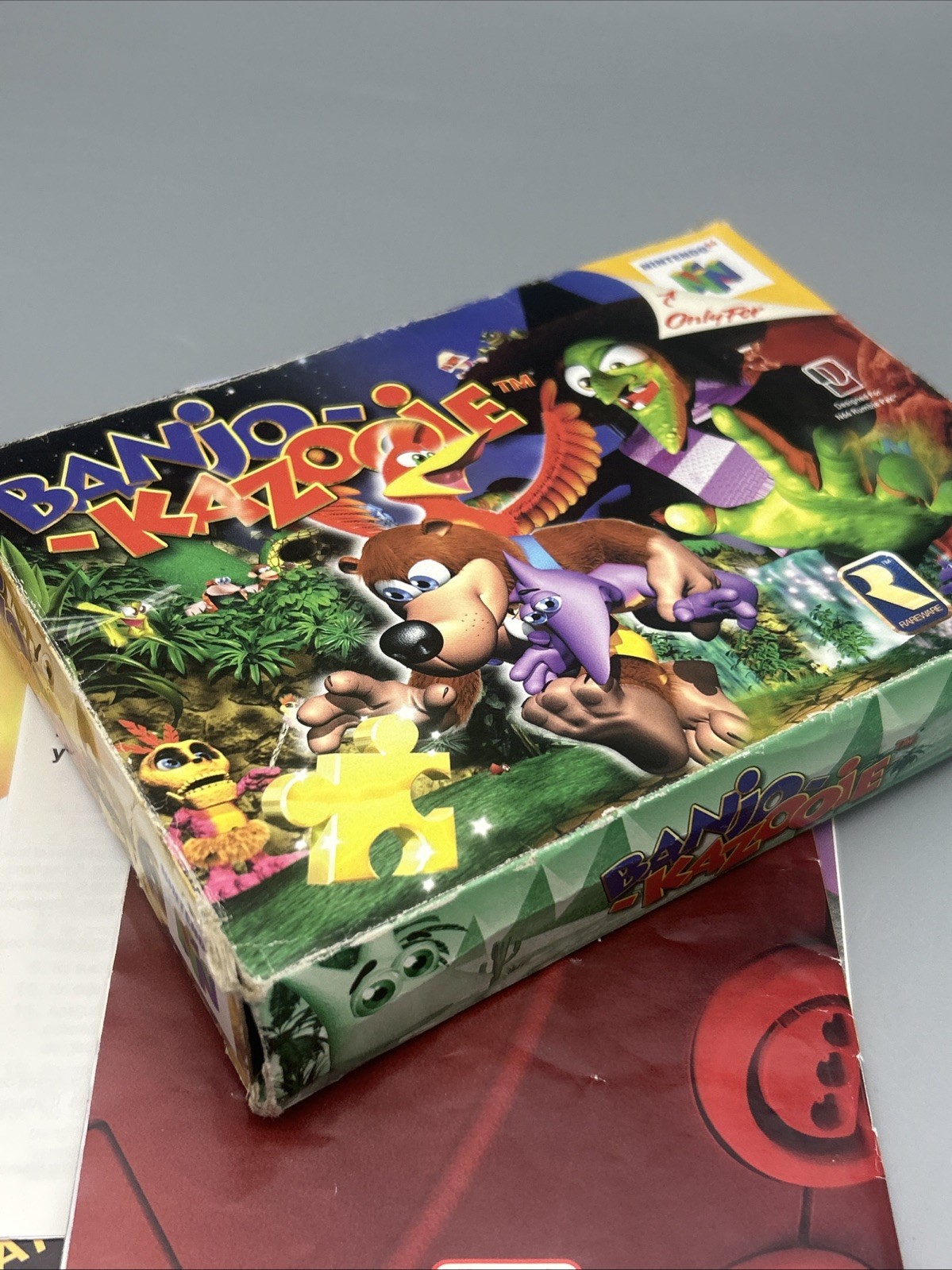 Banjo-Kazooie (Nintendo 64 N64) Complete in Box CIB W/Manual Authentic Tested