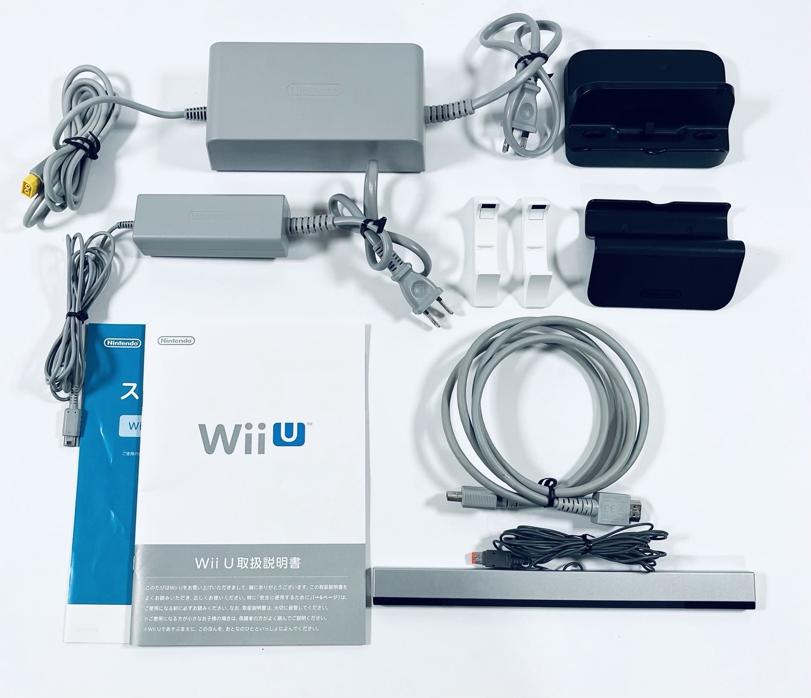 Nintendo Wii U Premium Set 32GB Black Console Japan Ver. Complete Boxed Tested