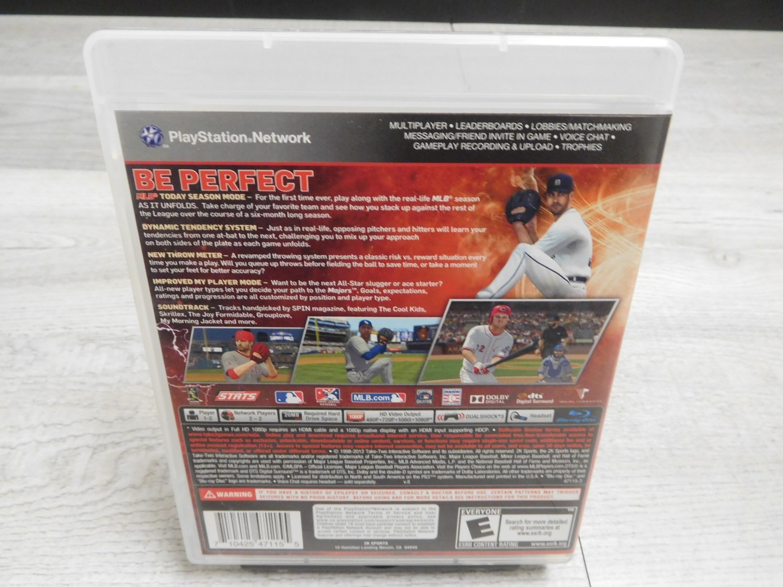 Major League Baseball 2K12 Sony Playstation 3 PS3 2012 CIB Complete Video Game