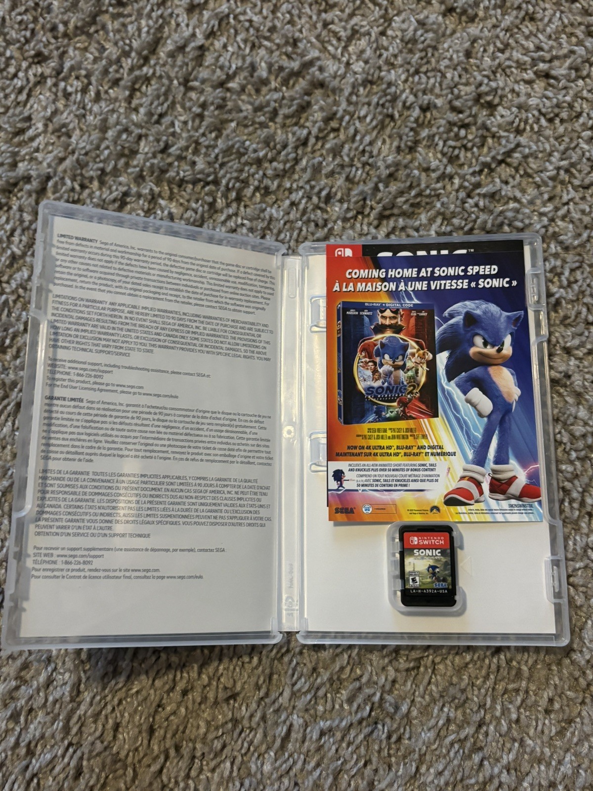 Sonic Frontiers Nintendo Switch Complete CIB Tested
