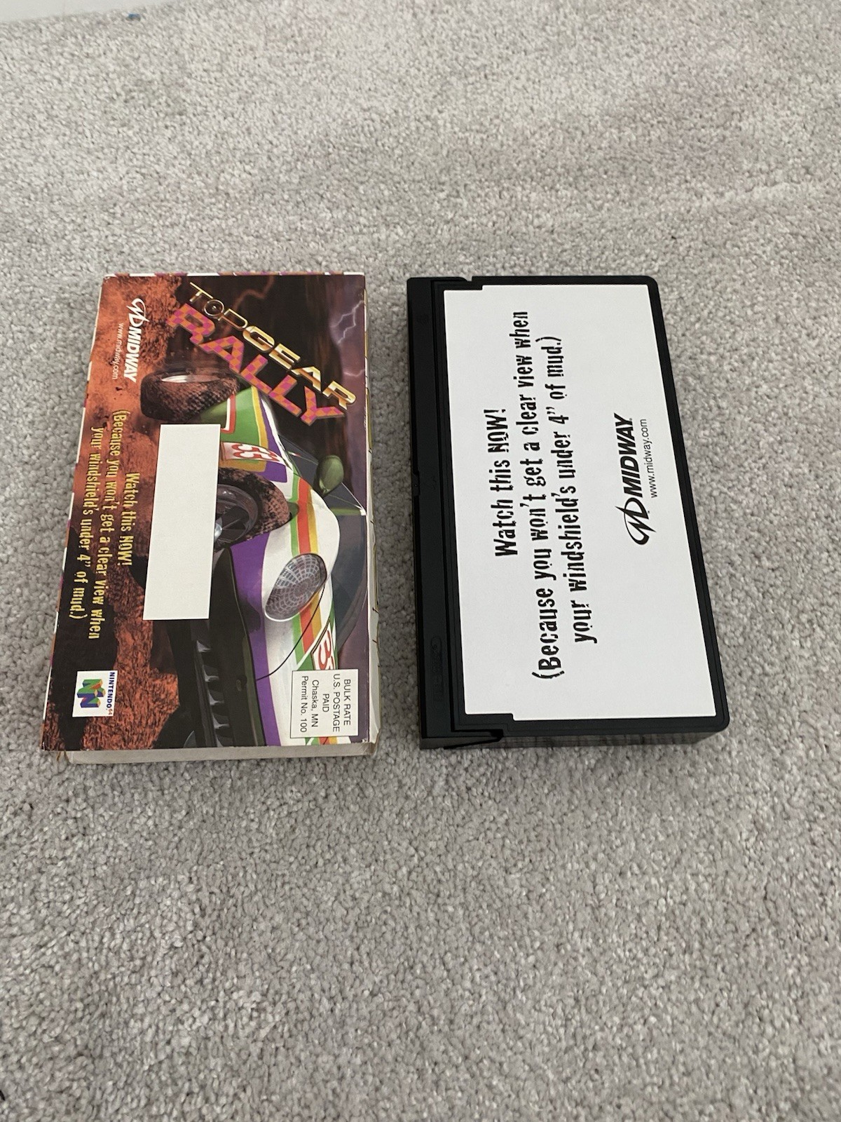 Top Gear Rally promo VHS video Midway 1997 Nintendo 64