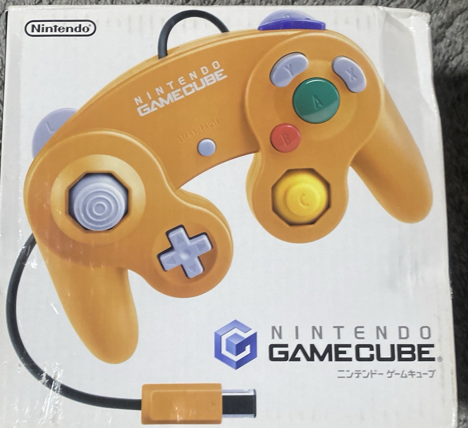 Nintendo GameCube Orange Boxed Set w/ Controller Cables Manual NTSC-J Japan