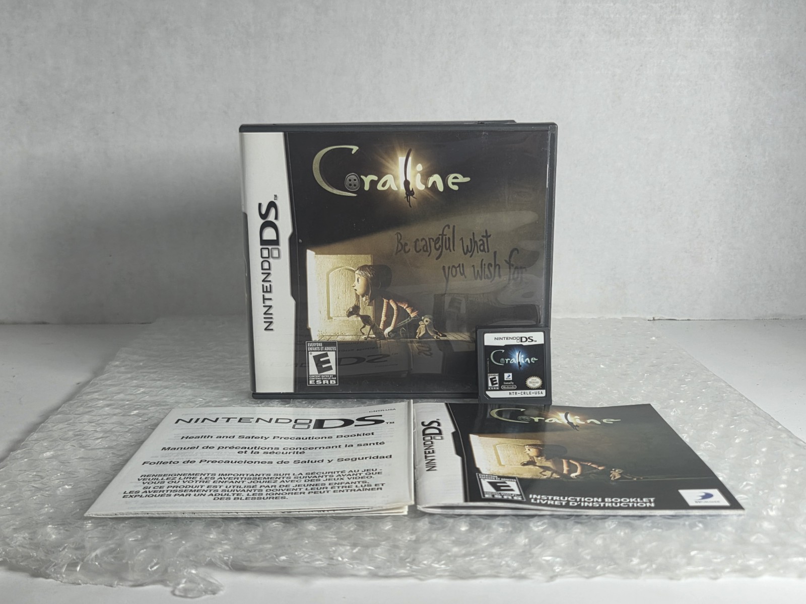 Coraline Bintendo DS 3DS 2DS Complete In Box CIB Tested D3 Publisher OEM 2008
