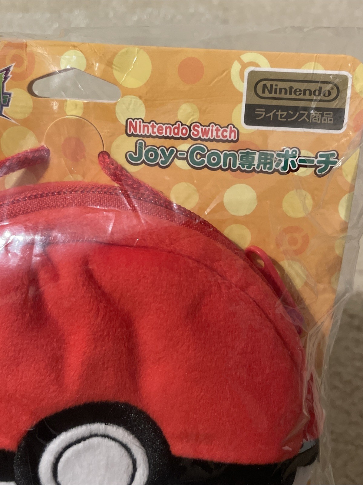 Official Nintendo Switch Pokeball Joy-Con Pouch Plush Case Japan Import New