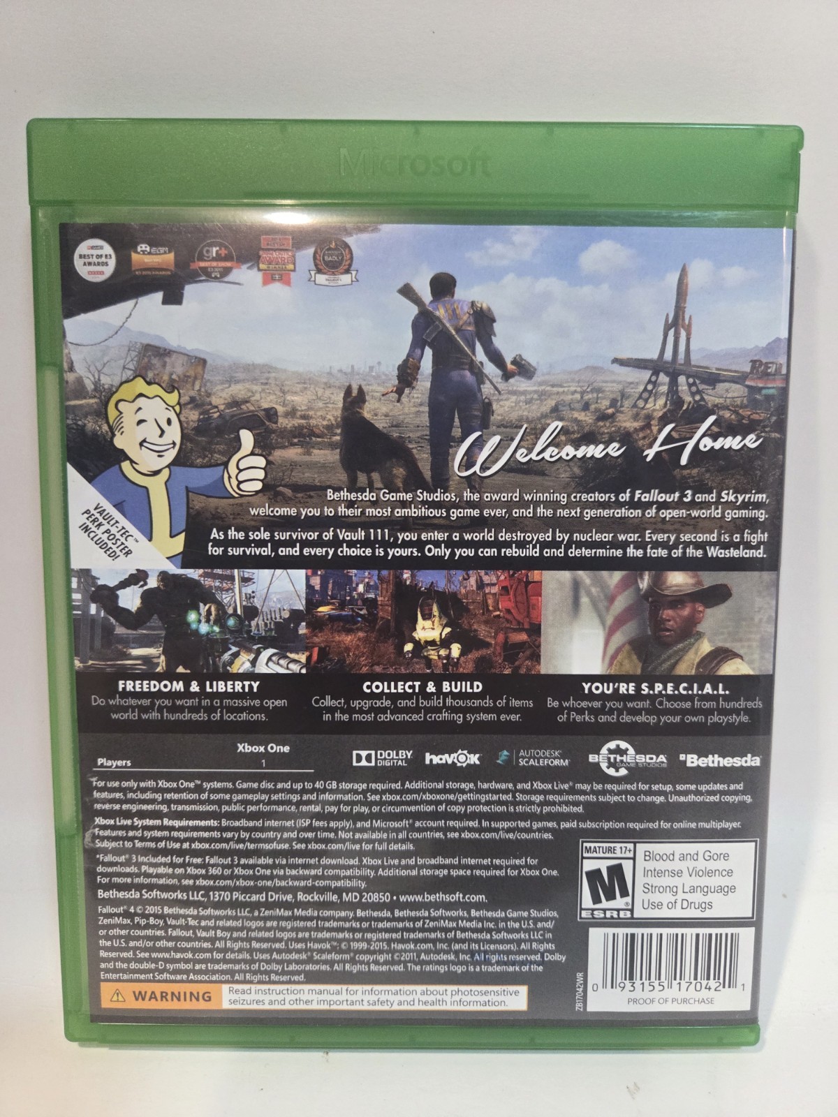 Fallout 4 Microsoft Xbox One Bethesda – Complete w/ Manual CIB