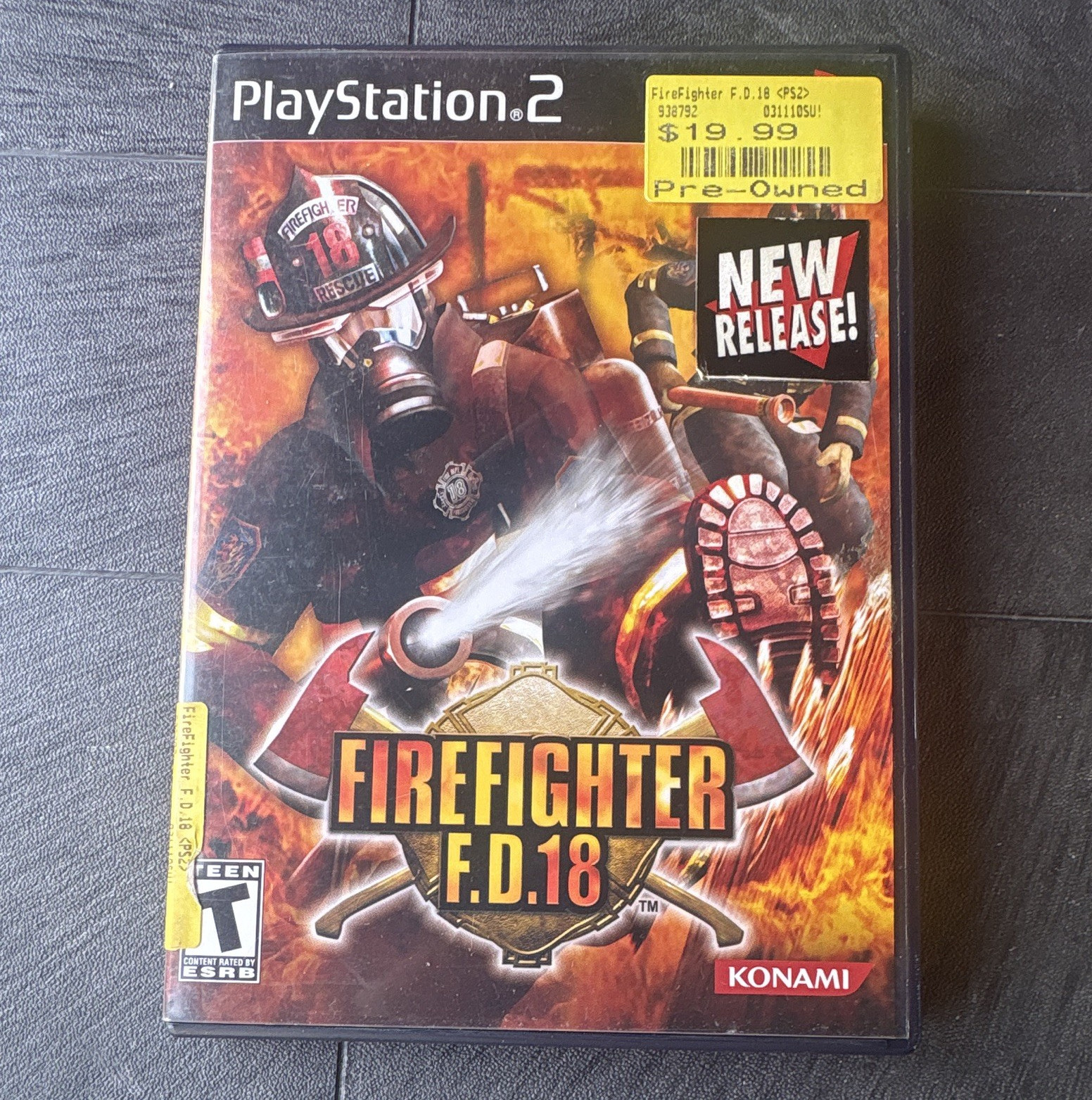 Konami Firefighter F.D.18 (PS2, NTSC-U/C) T Action & Adventure Manual
