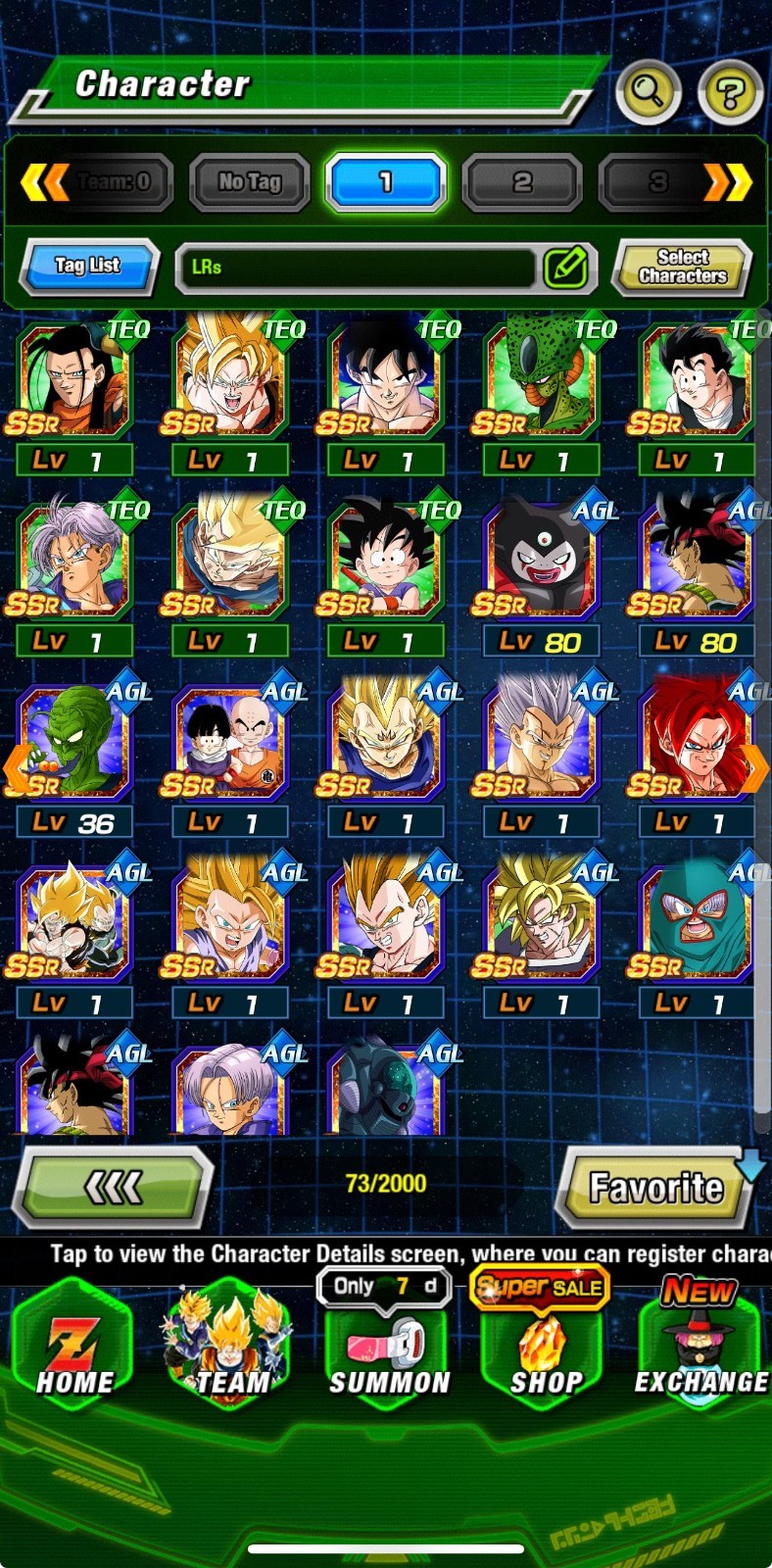 Stacked IOS Dragon ball dokkan account with new TEQ Beasthan + 72 Other LRs.