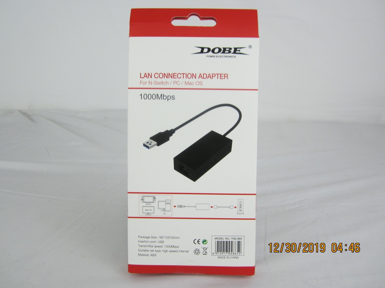 Dobe Wired Internet LAN Adapter For N-Switch/Pc/Mac Os