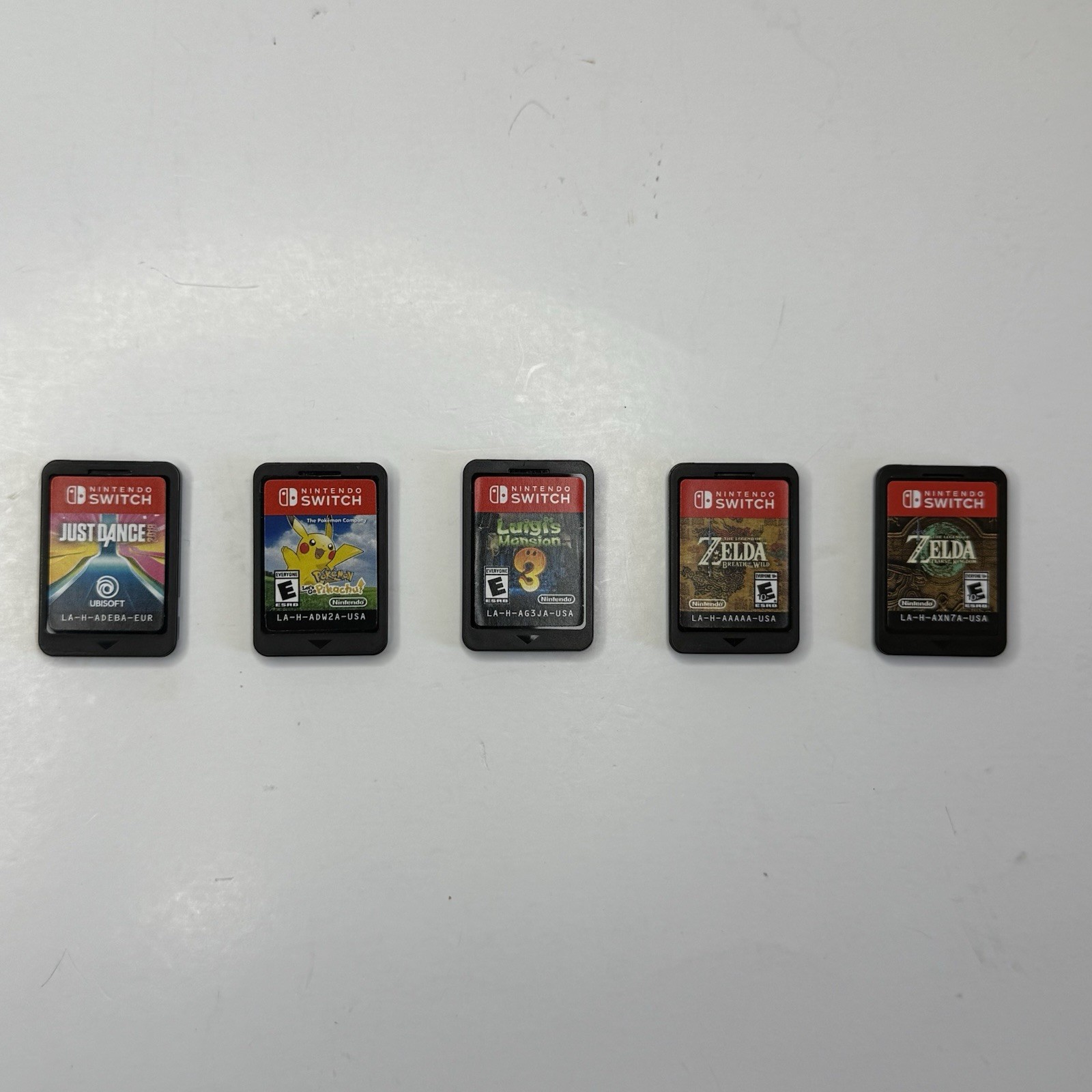 Nintendo Switch Console Bundle Lot Custom Joycons w/ 5 Games Zelda Pokemon
