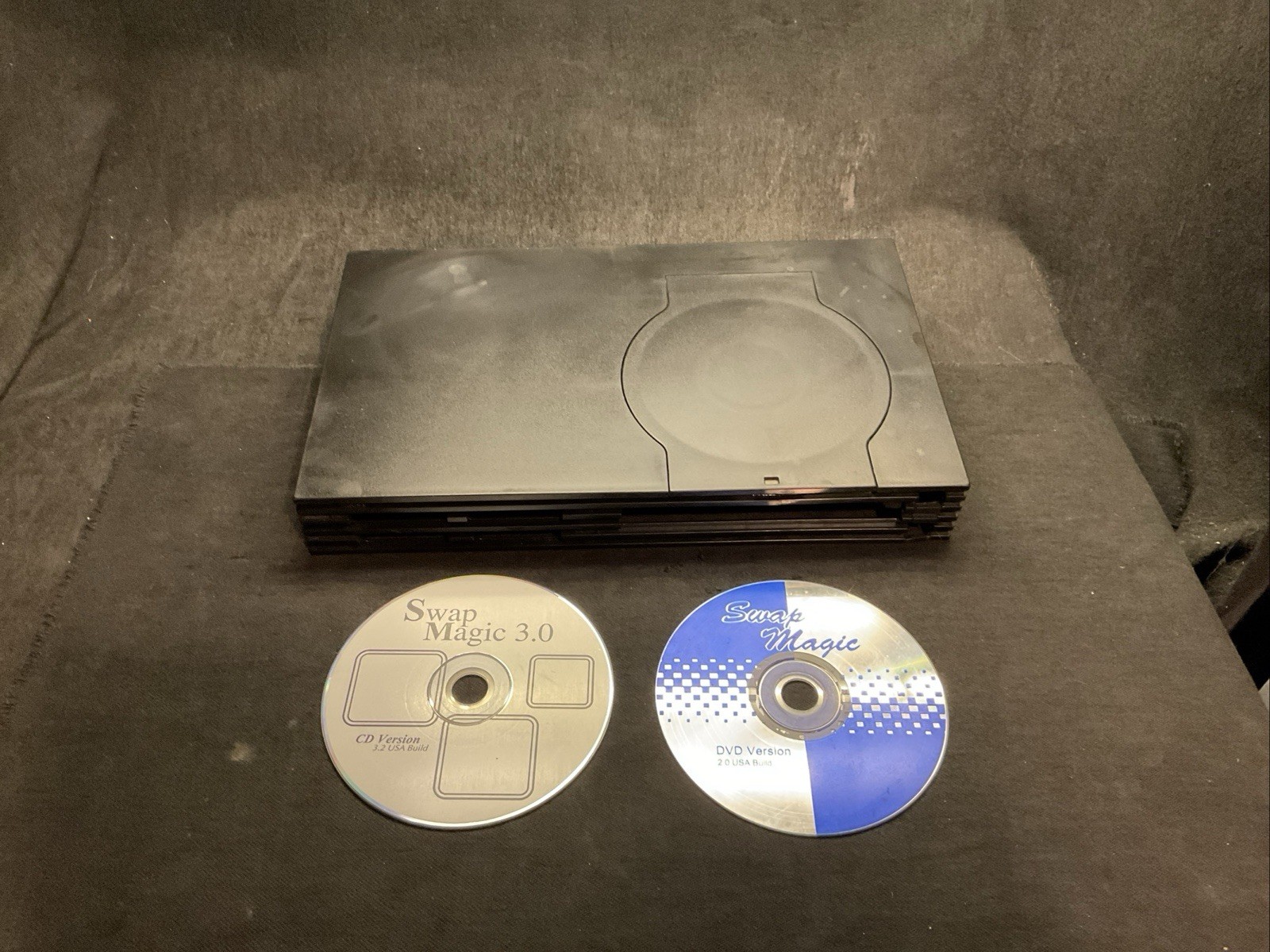 Original PlayStation 2 fliptop with Swap Magic DVD 2.0 & Swap Magic CD 3.0